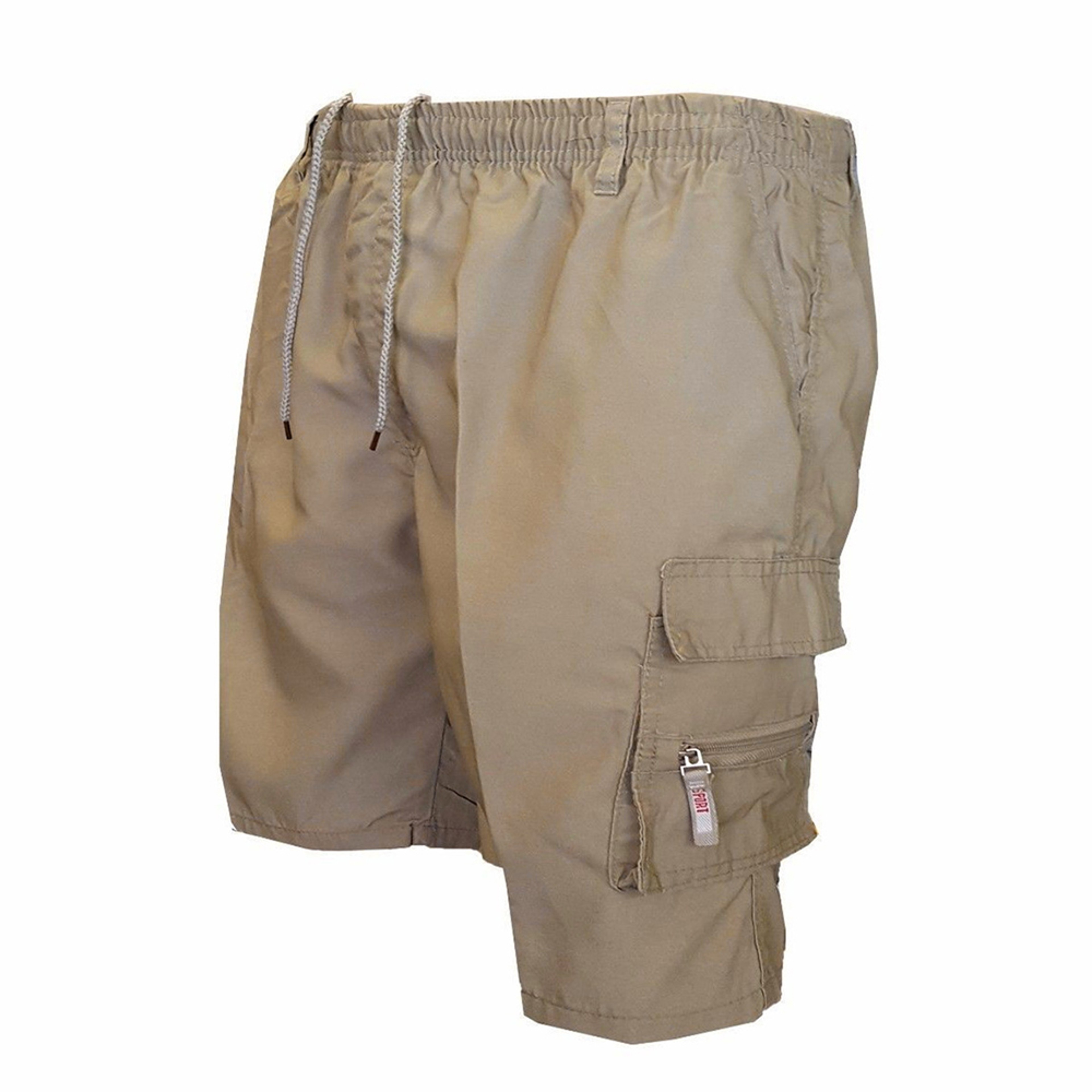 Mens Tactical Cargo Shorts with Pockets Loose Fit Drawstring Summer Shorts – view 11
