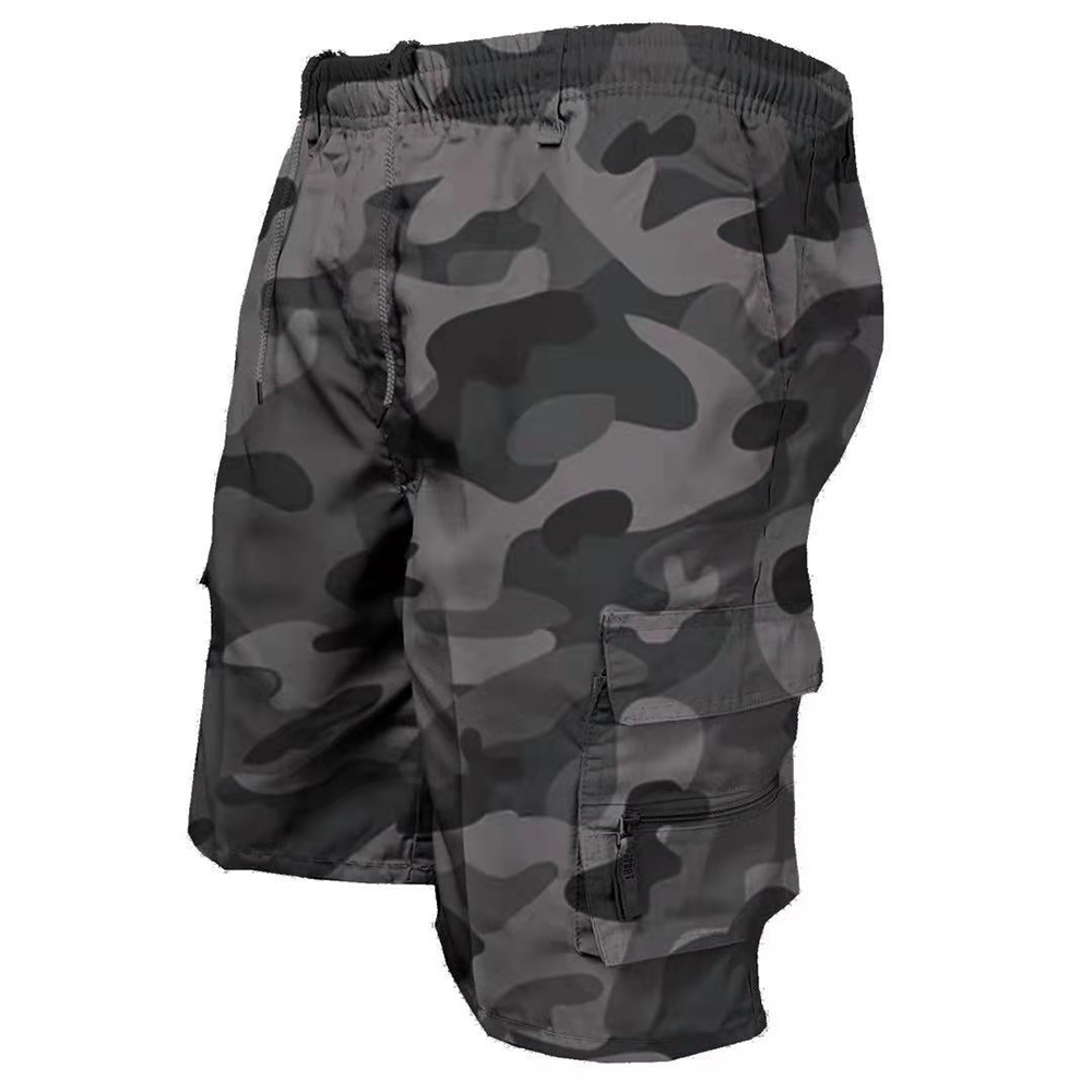 Mens Tactical Cargo Shorts with Pockets Loose Fit Drawstring Summer Shorts – view 13