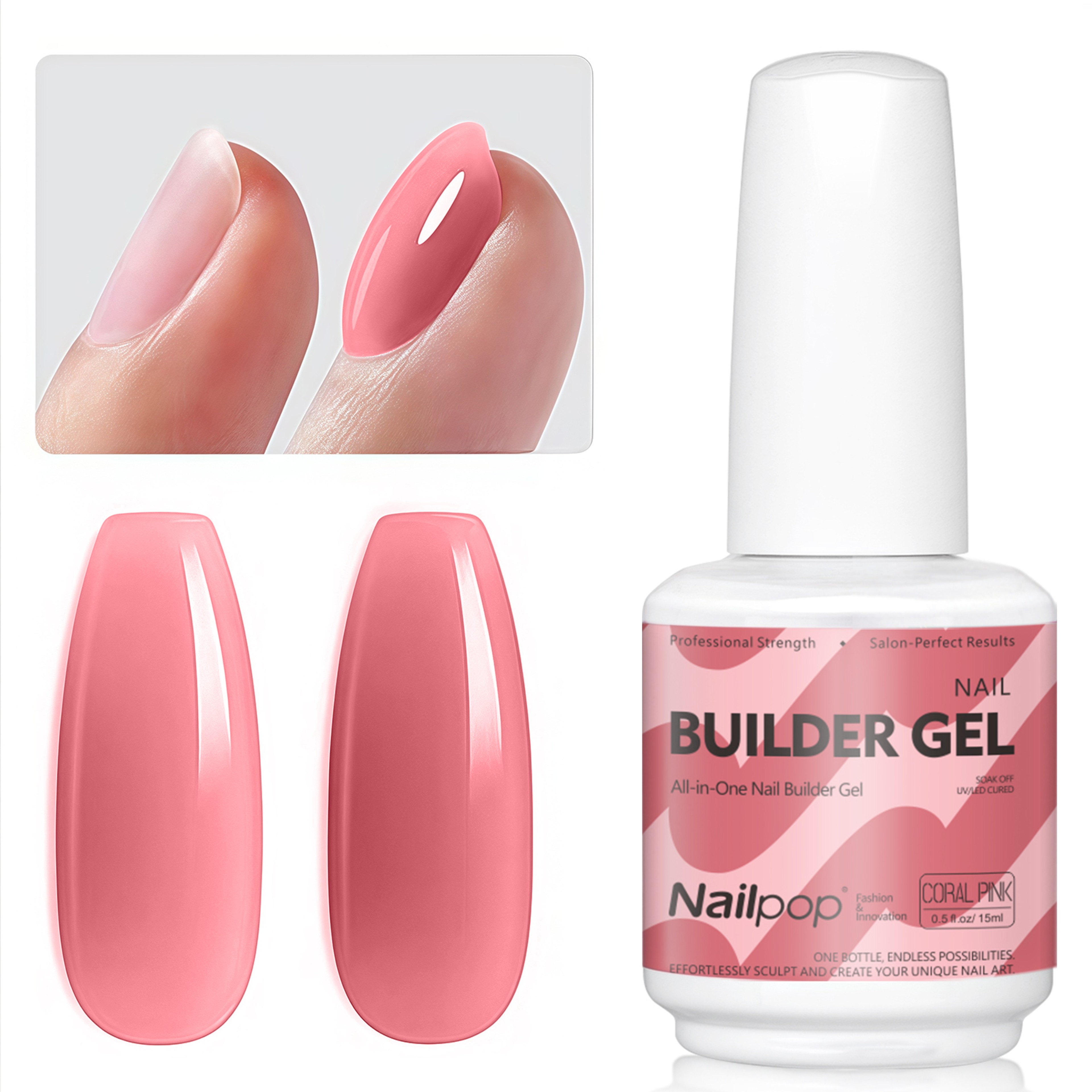 Builder Nail Gel Strengthening Extension Gel with Brush for Nail Art – view 7