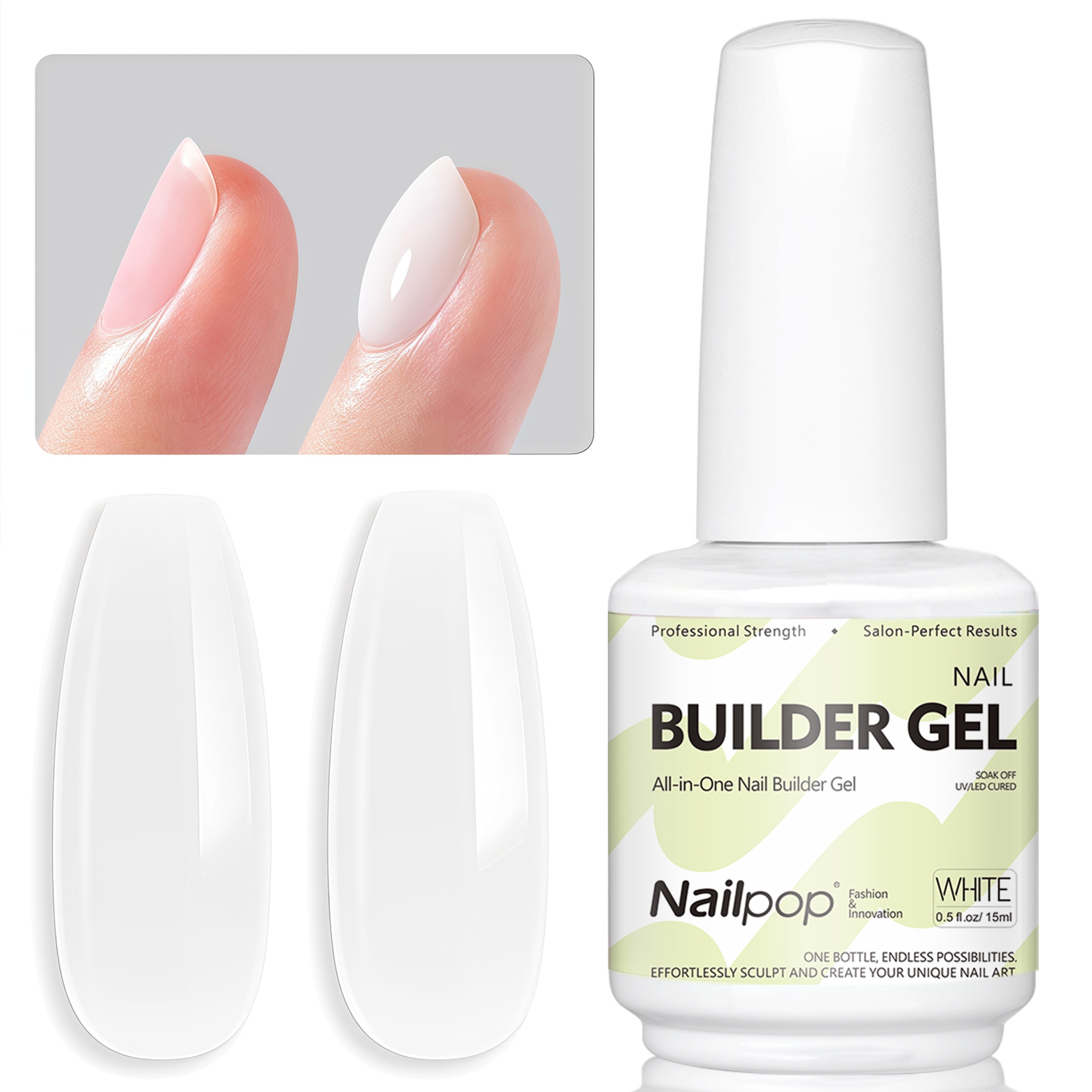 Builder Nail Gel Strengthening Extension Gel with Brush for Nail Art – view 13