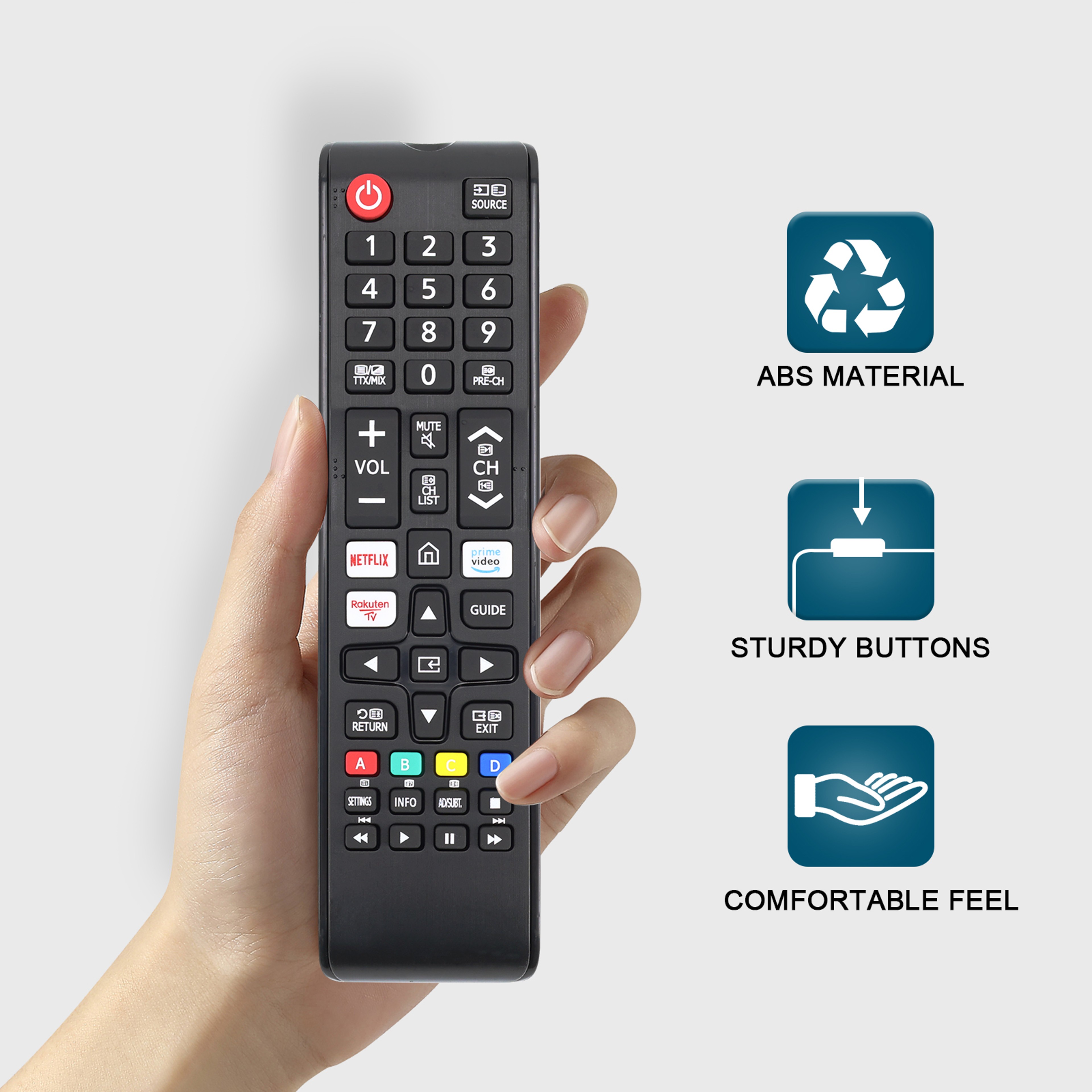 Replacement Remote Control for Samsung Smart TVs IR Remote – view 7
