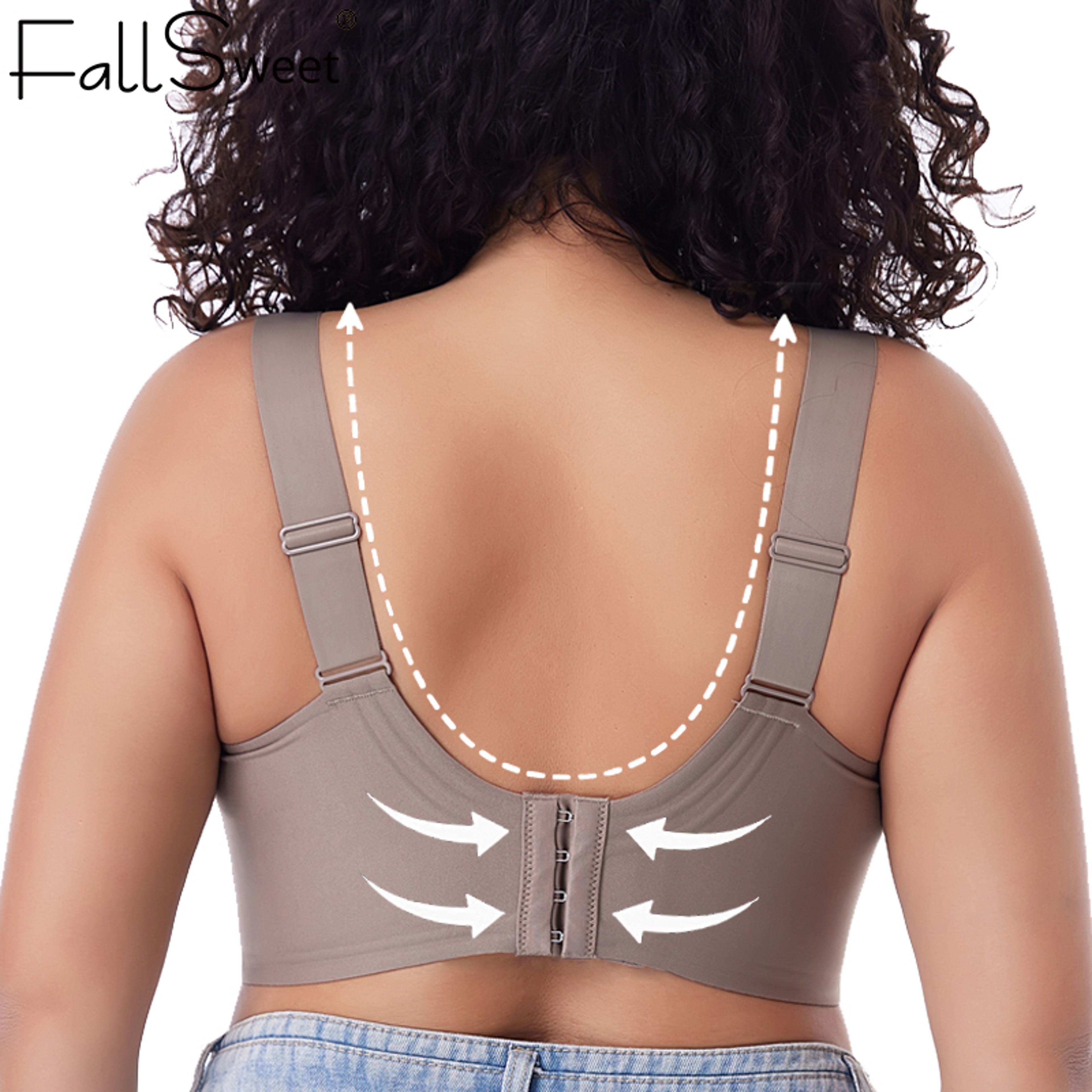 Womens Seamless Push Up Bra Wireless Plus Size Bralette with Adjustable Straps – view 3