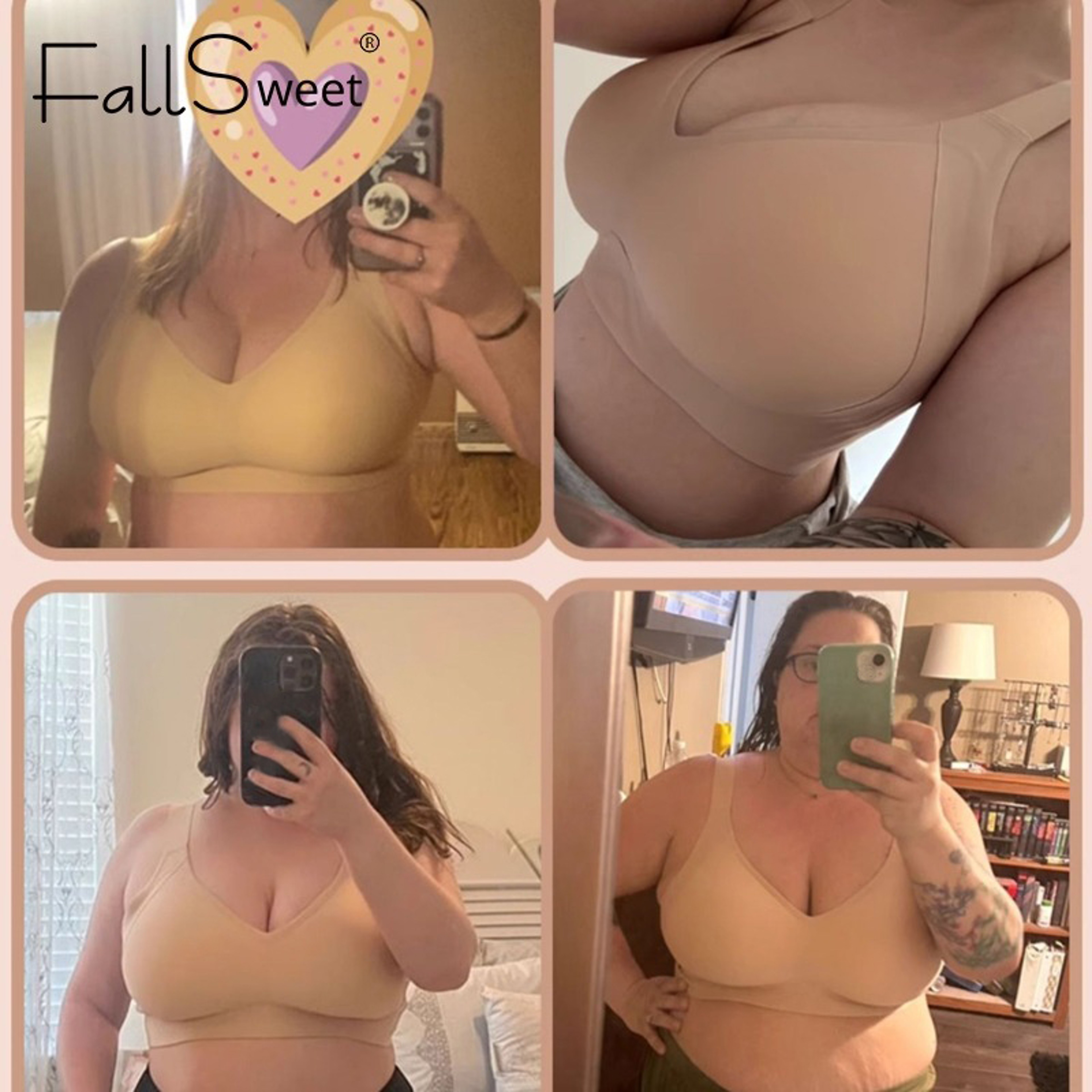 Womens Seamless Push Up Bra Wireless Plus Size Bralette with Adjustable Straps – view 6