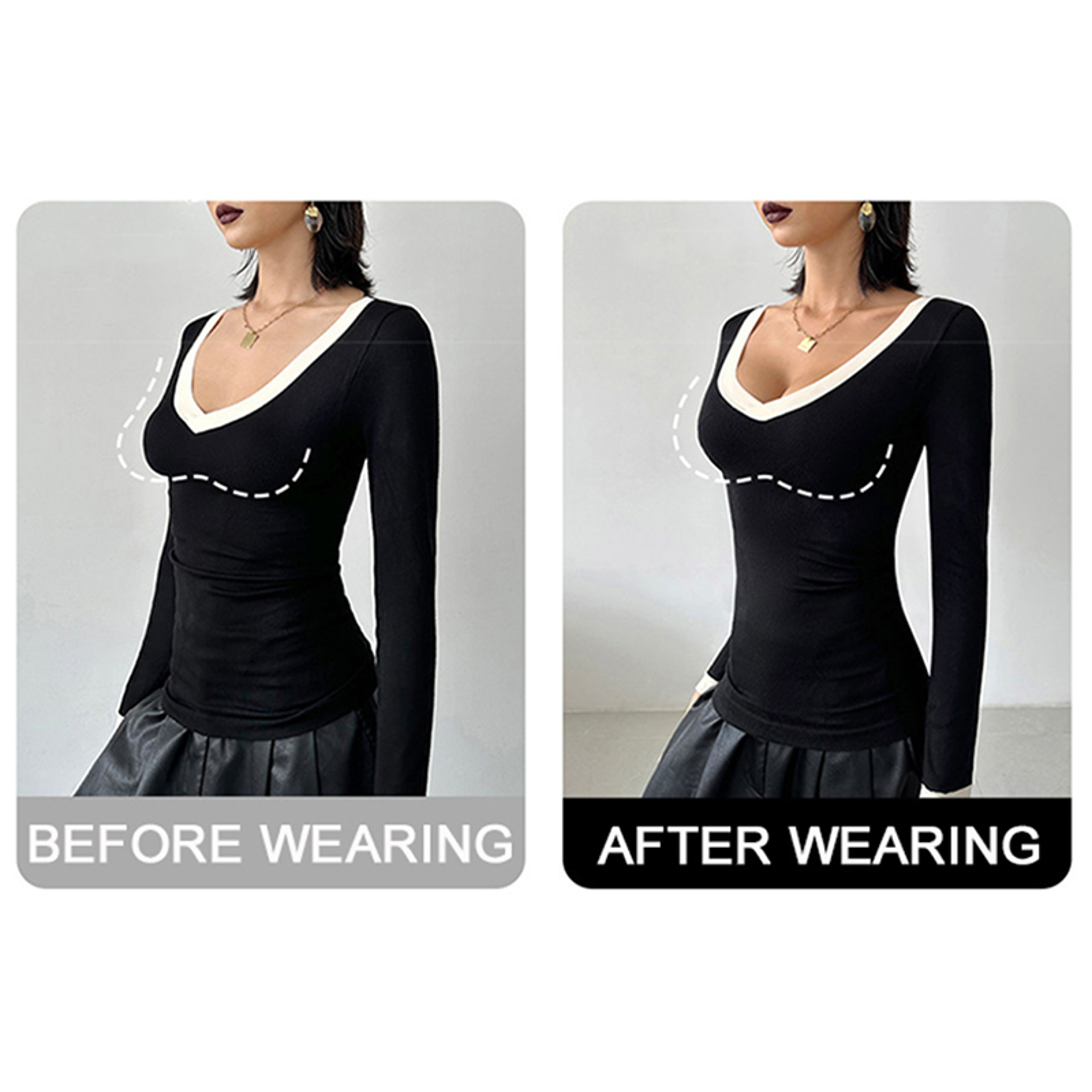 Womens Seamless Wire Free Push Up Bra With Adjustable Straps 3