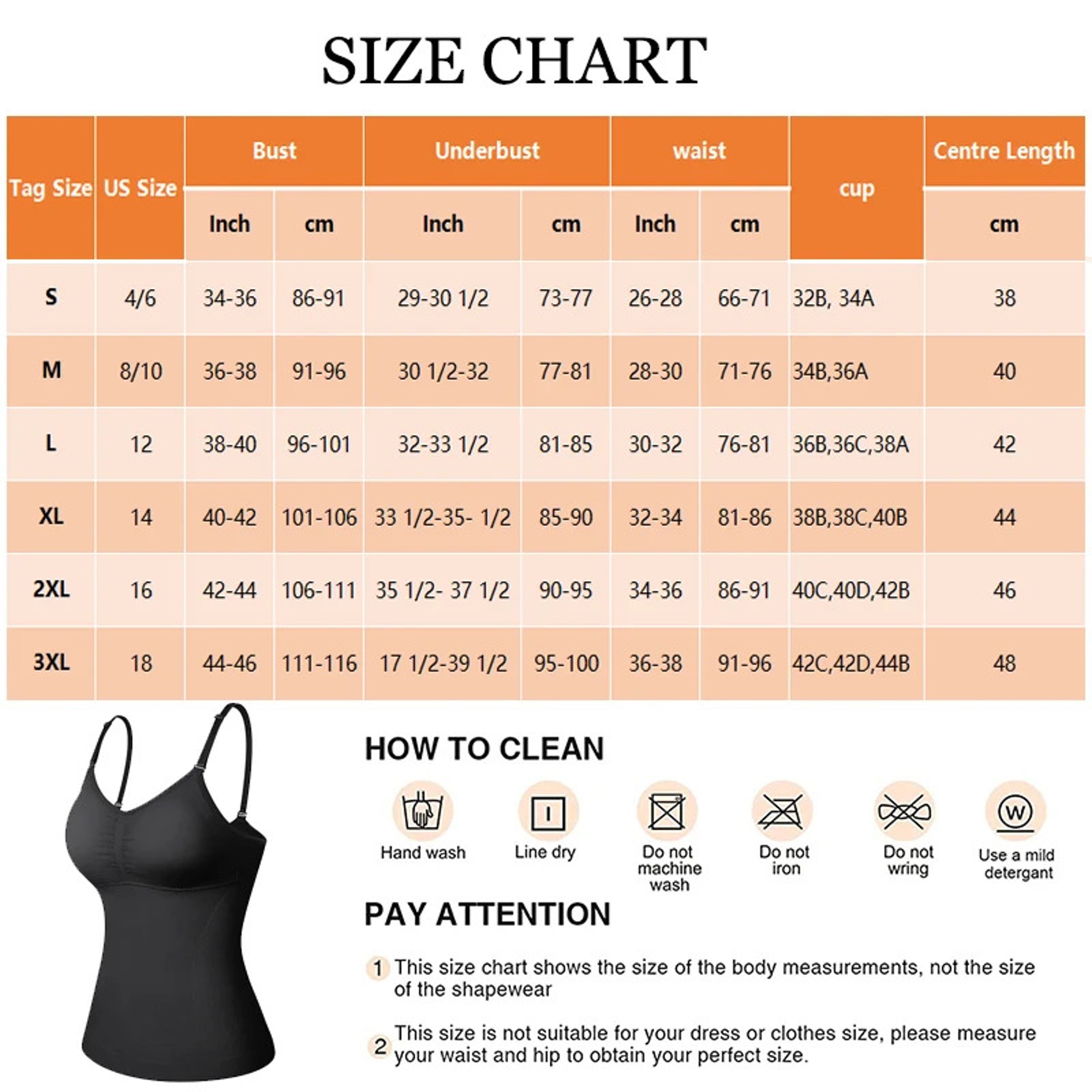 Womens Tummy Control Shapewear Tank Top with Padded Bra Body Shaper – view 3