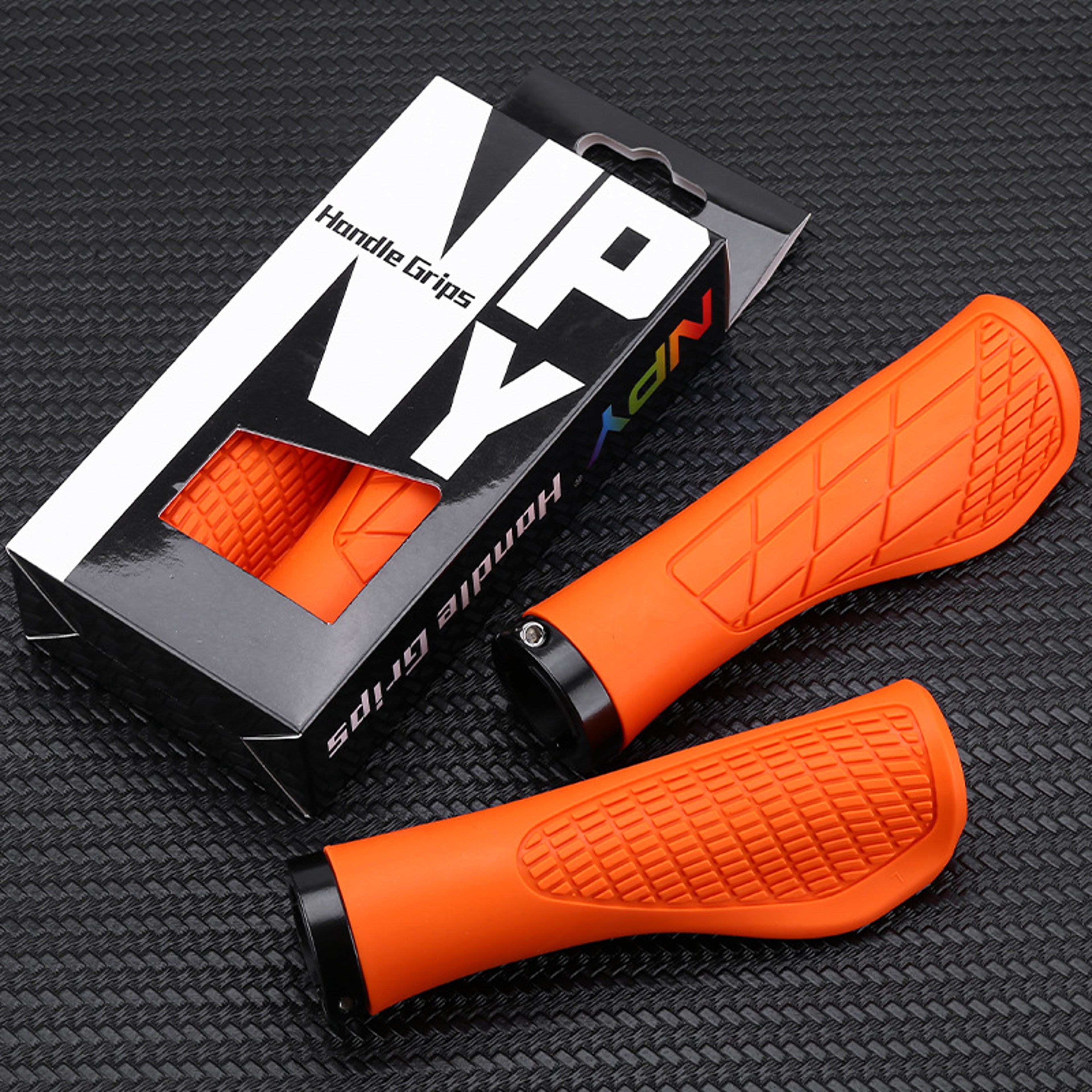 Mountain Bike Handlebar Grips Soft Rubber Lock On Non Slip Bicycle Grips 0