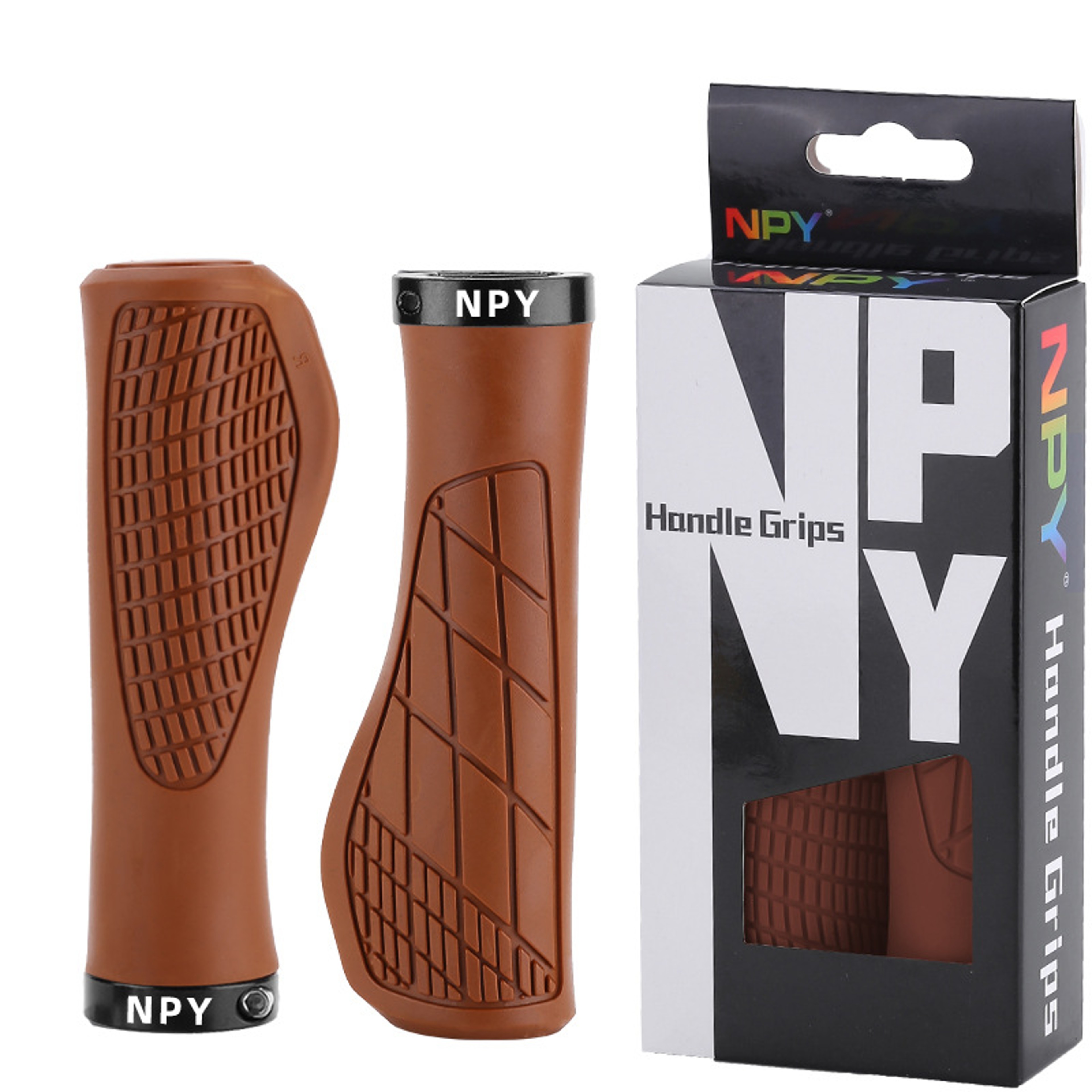 Mountain Bike Handlebar Grips Soft Rubber Lock On Non Slip Bicycle Grips 10