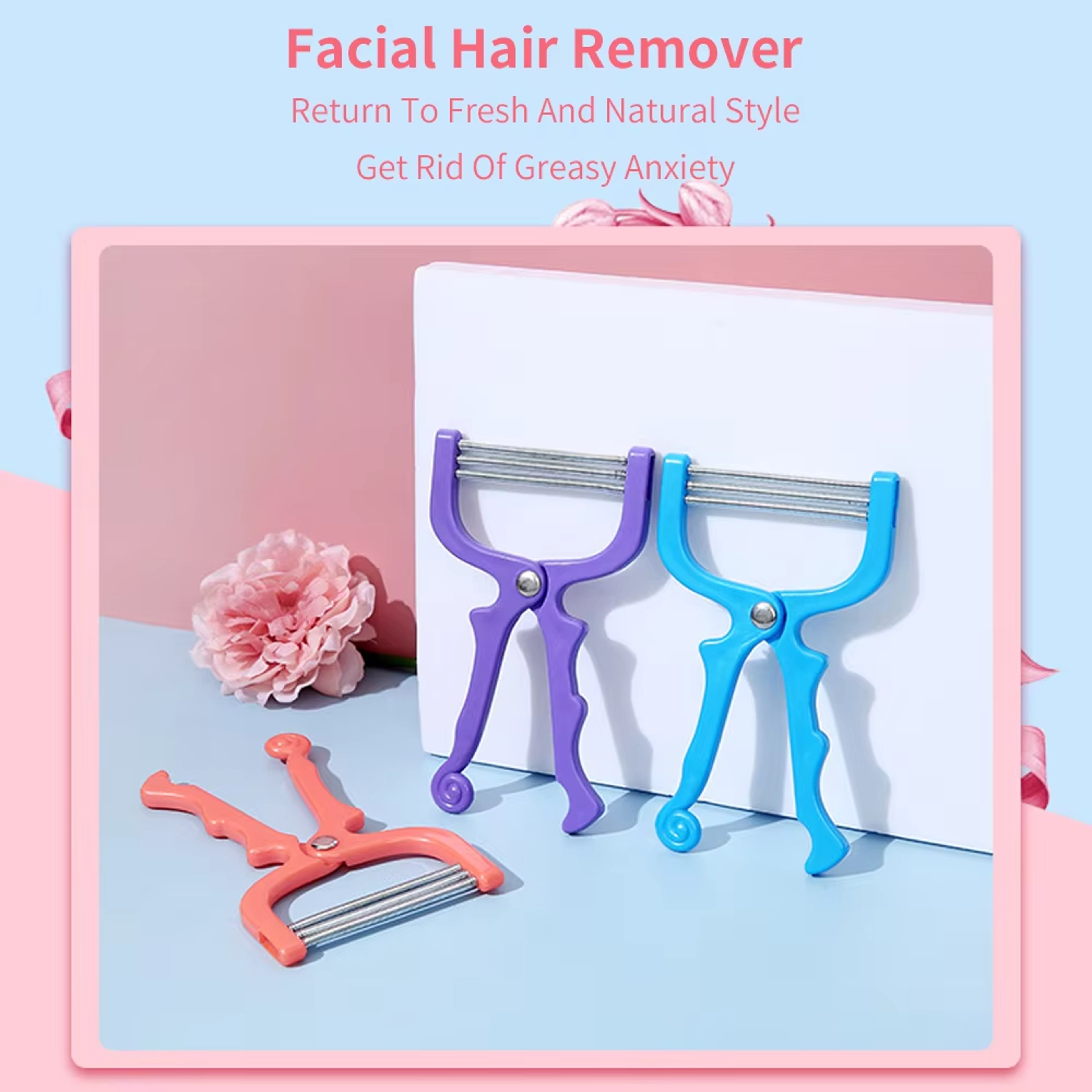 Facial Hair Removal Spring Roller Handheld Womens Hair Remover Tool – view 5