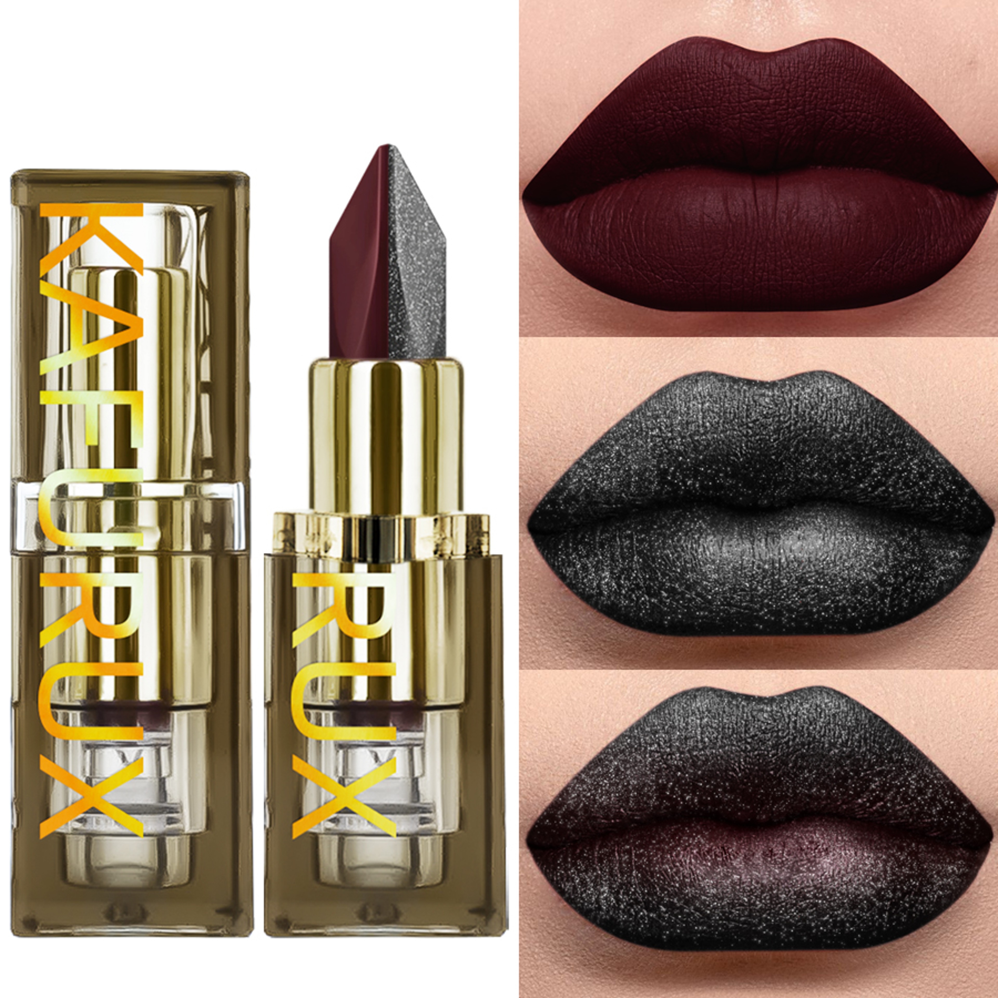 Two Tone Matte Lipstick Waterproof Long Lasting Pearlescent Lip Color – view 7