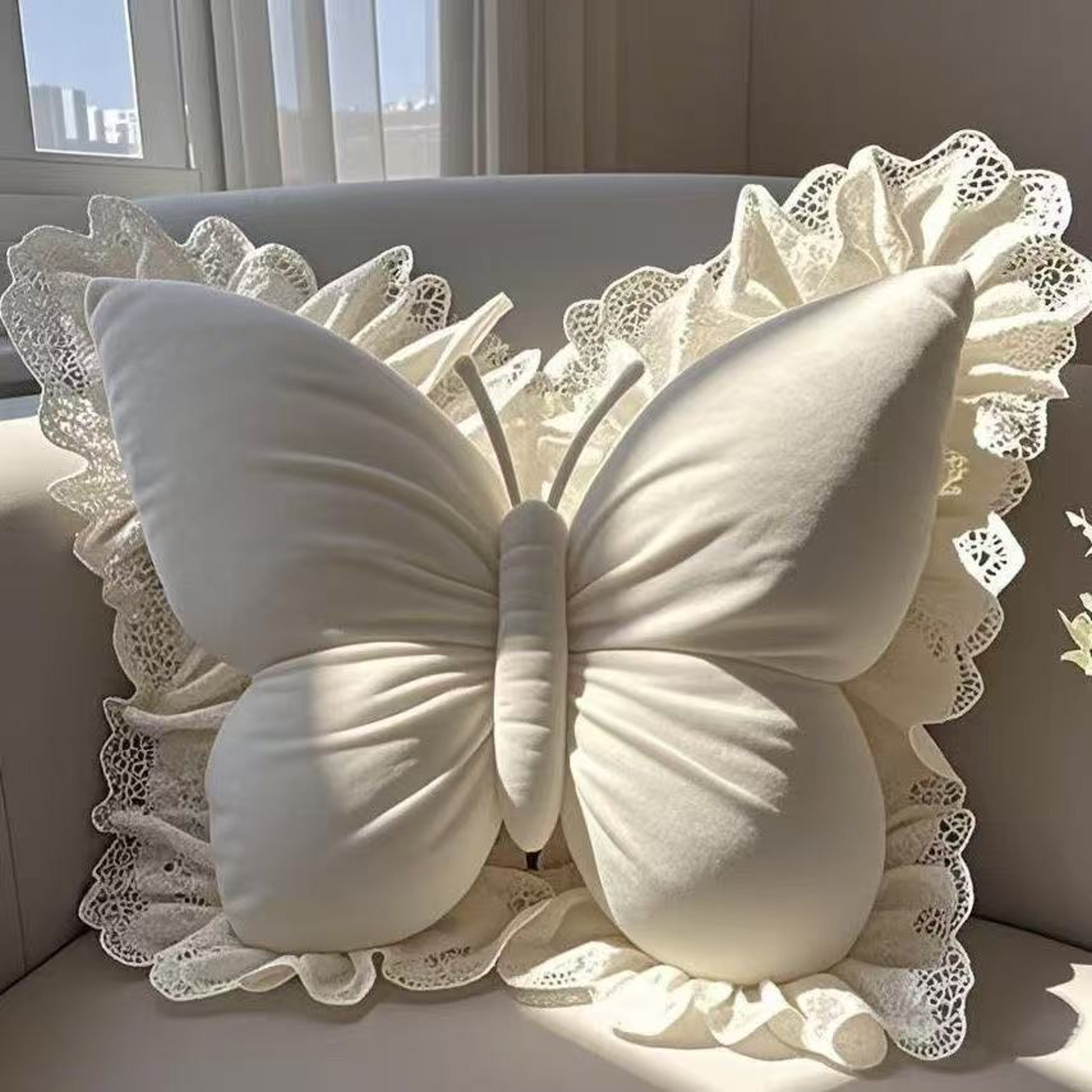 Princess Butterfly Bow Decorative Pillow For Bedroom Sofa And Car 6