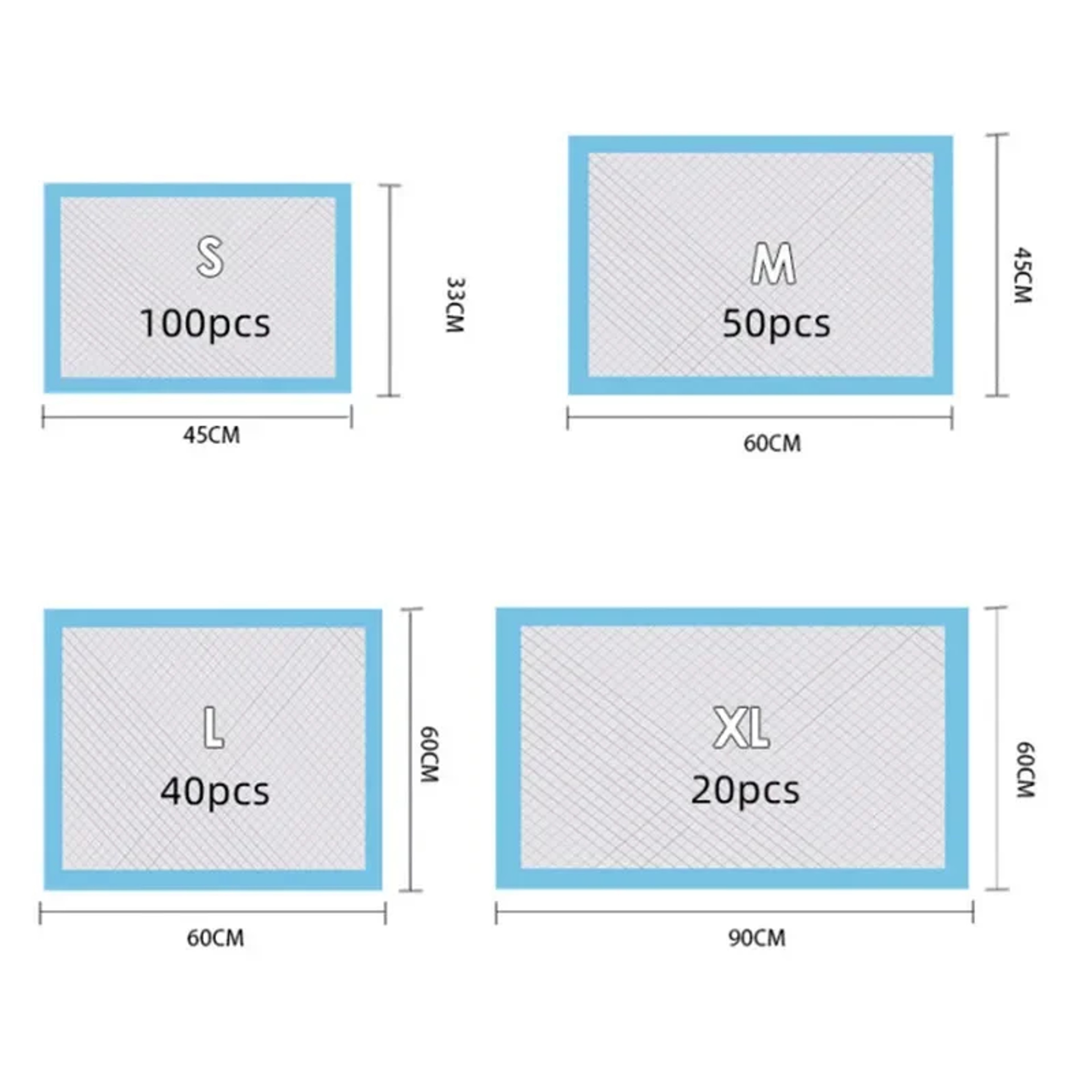 Disposable Dog Training Pee Pads Quick Drying Absorbent Pet Urine Mats – view 6