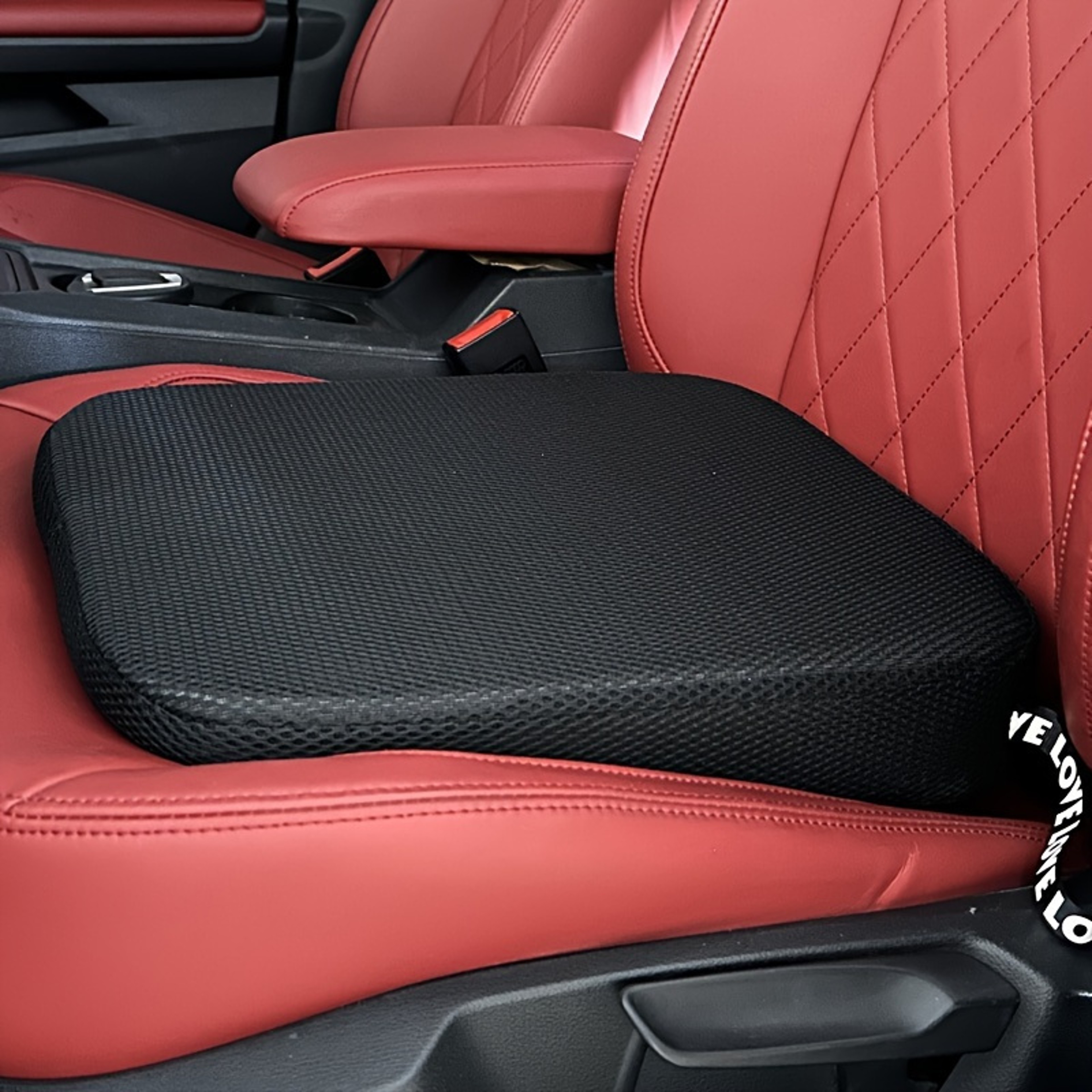 Thick Car Seat Cushion with Breathable Polyester for Comfortable Driving – view 1