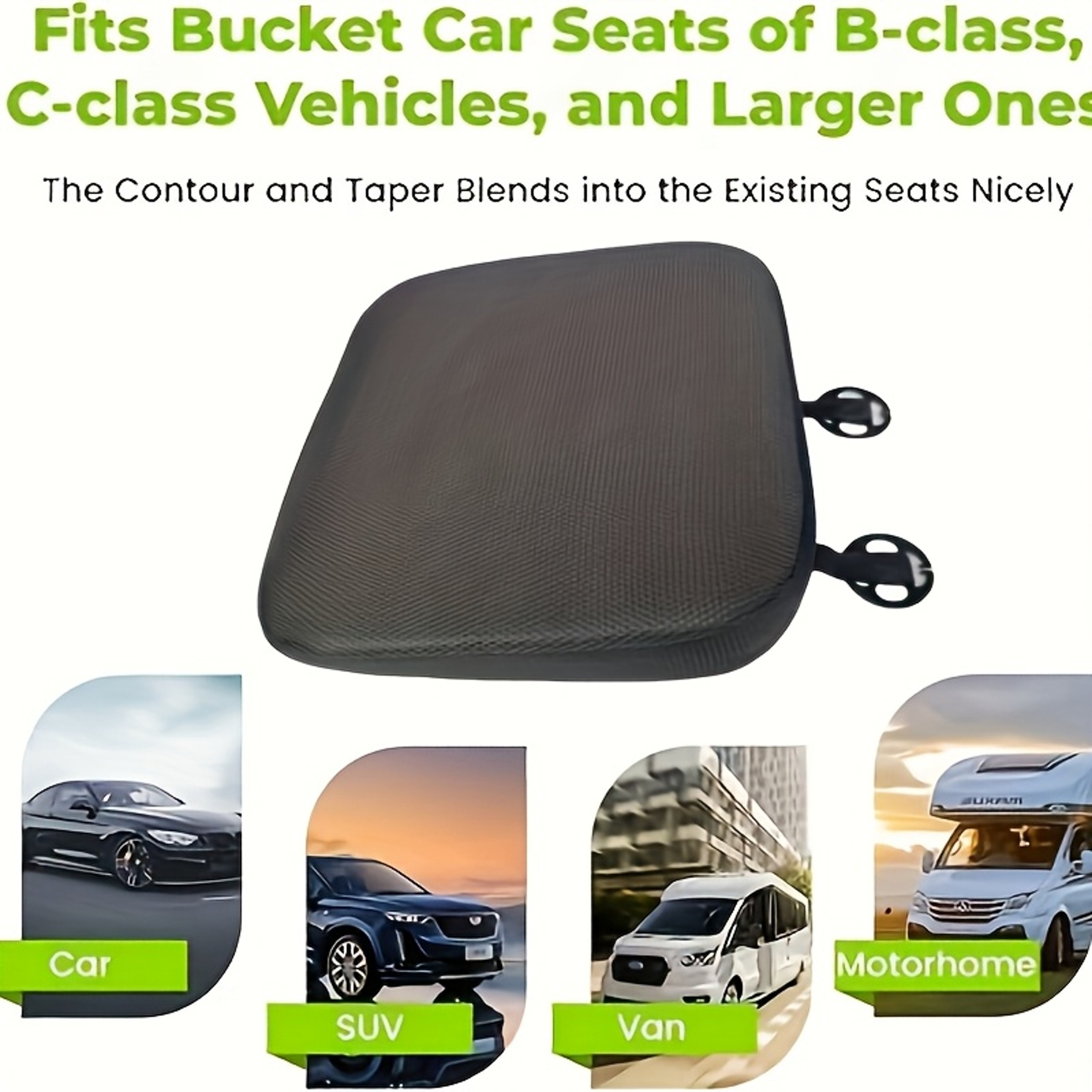 Thick Car Seat Cushion with Breathable Polyester for Comfortable Driving – view 5