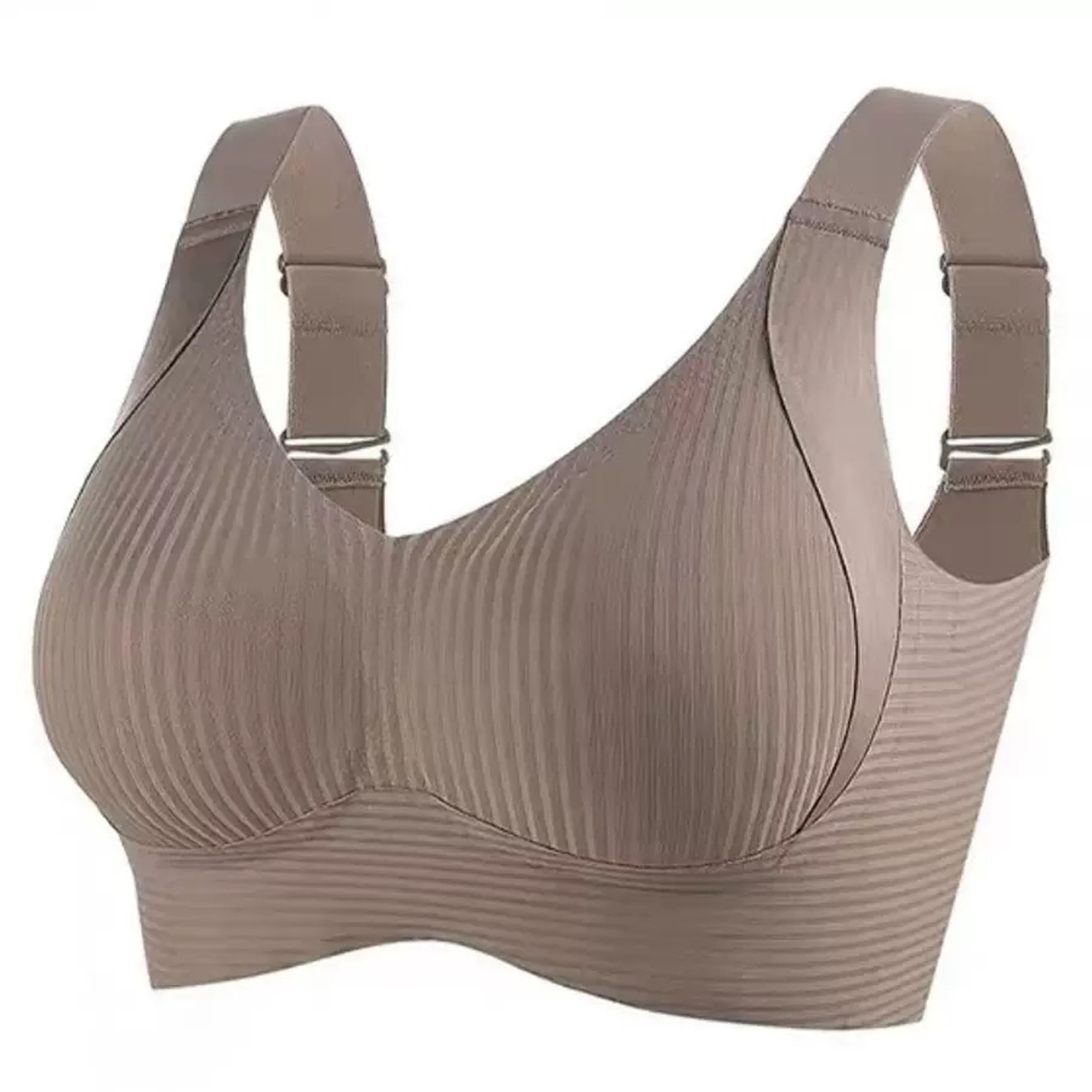 Womens Seamless Wire Free Push Up Bra with Adjustable Straps and Cups – view 9