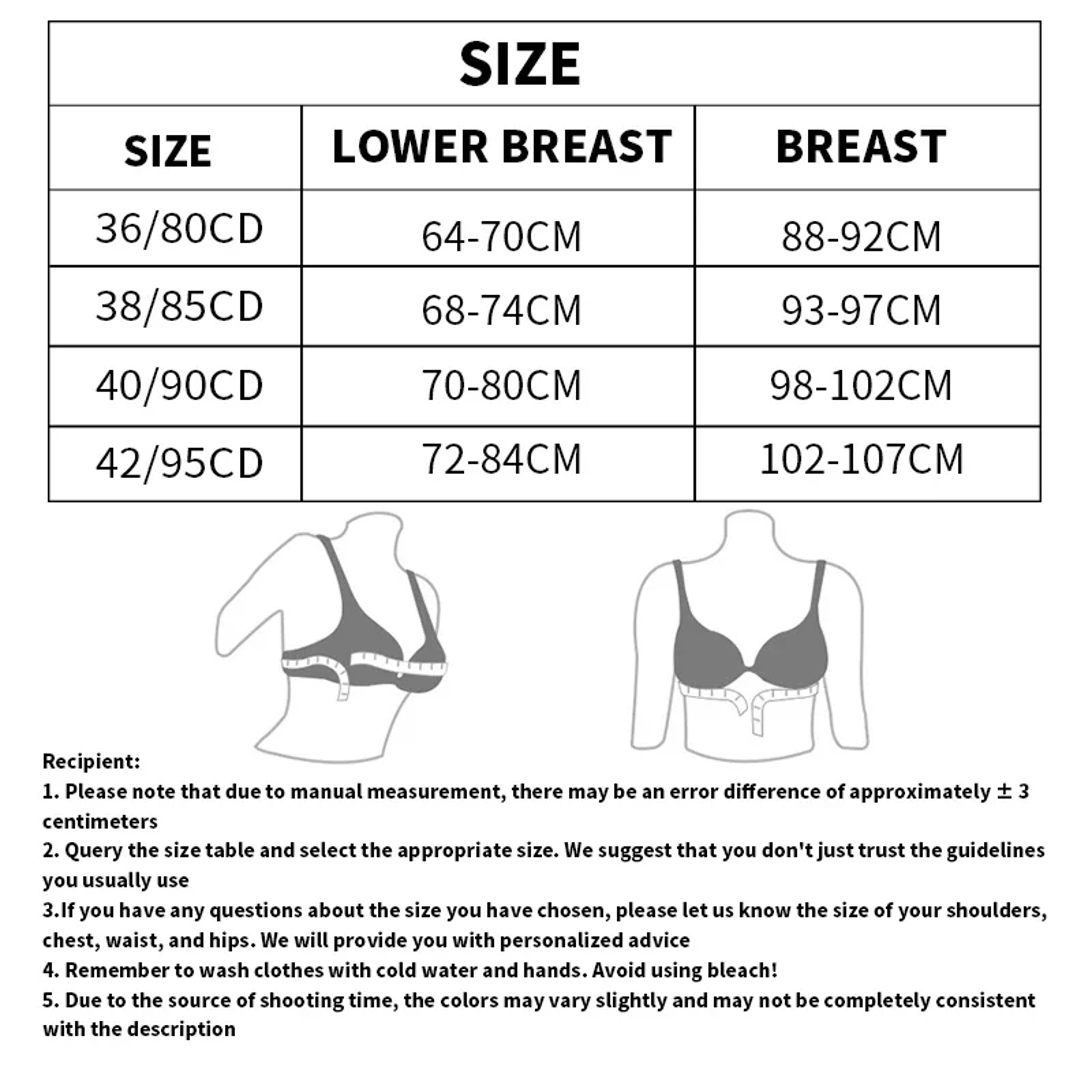 Plus Size Lace Push Up Bra with Thin Cups and Adjustable Straps – view 6