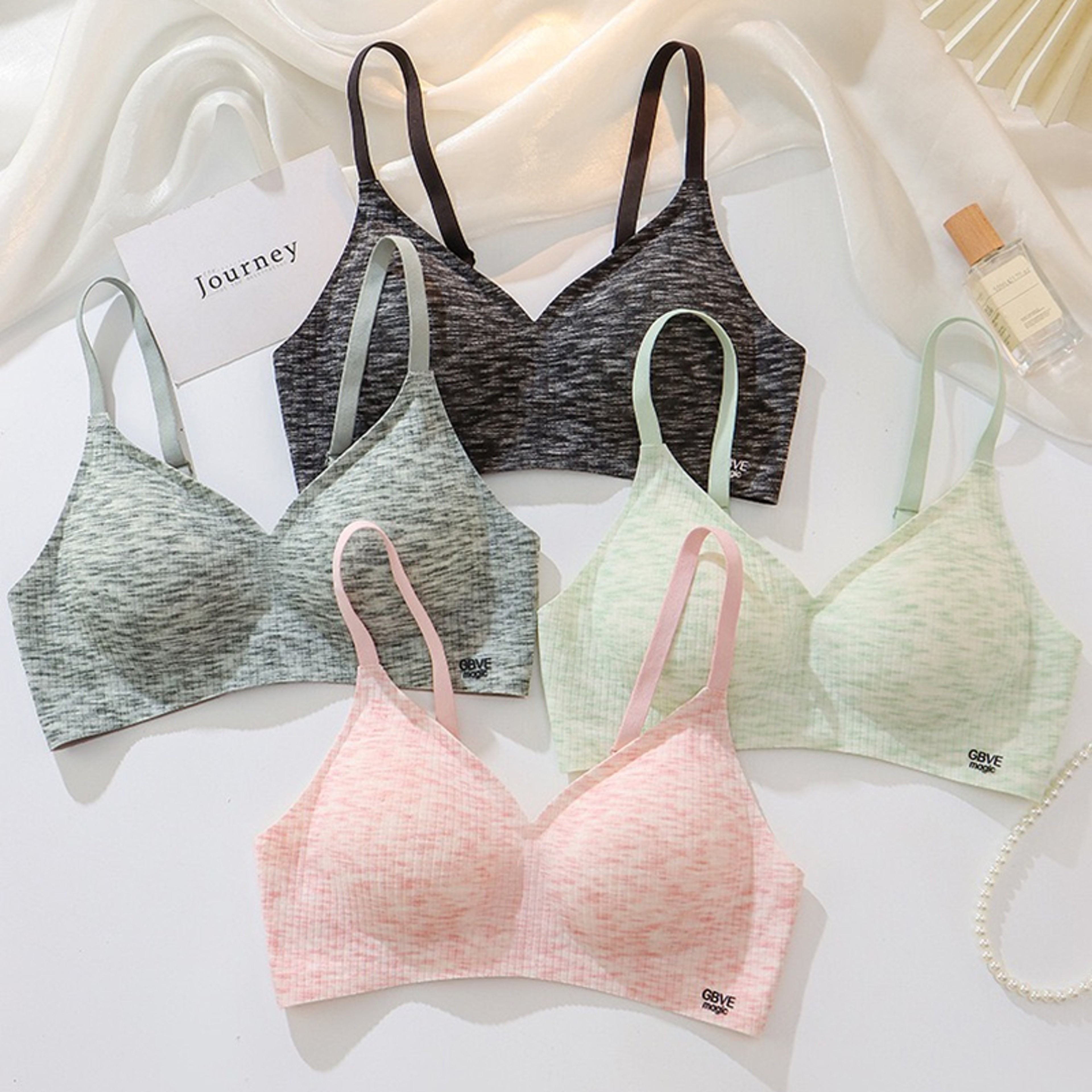 Wire Free Push Up Bra for Small Busts with Adjustable Straps – view 1