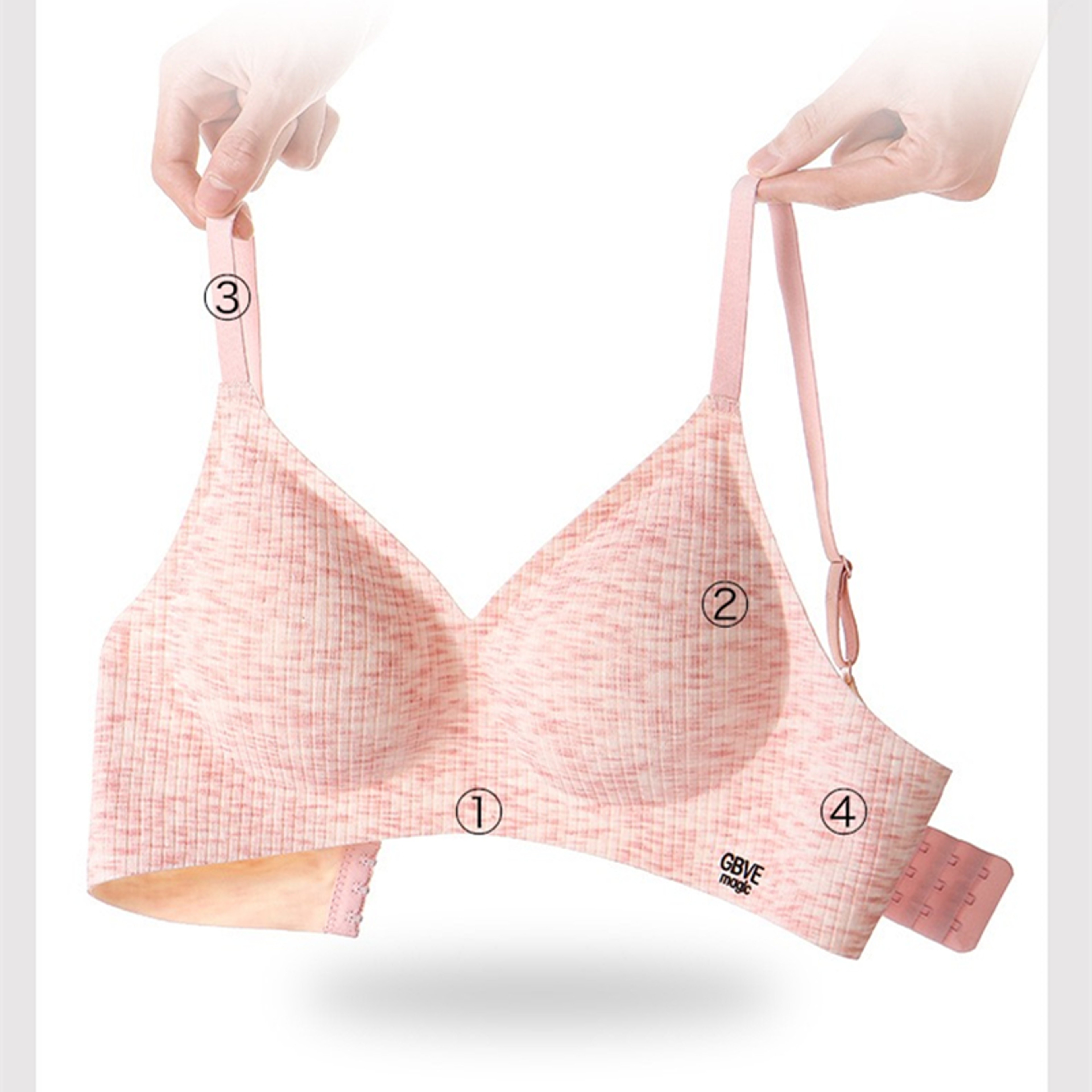 Wire Free Push Up Bra for Small Busts with Adjustable Straps – view 5