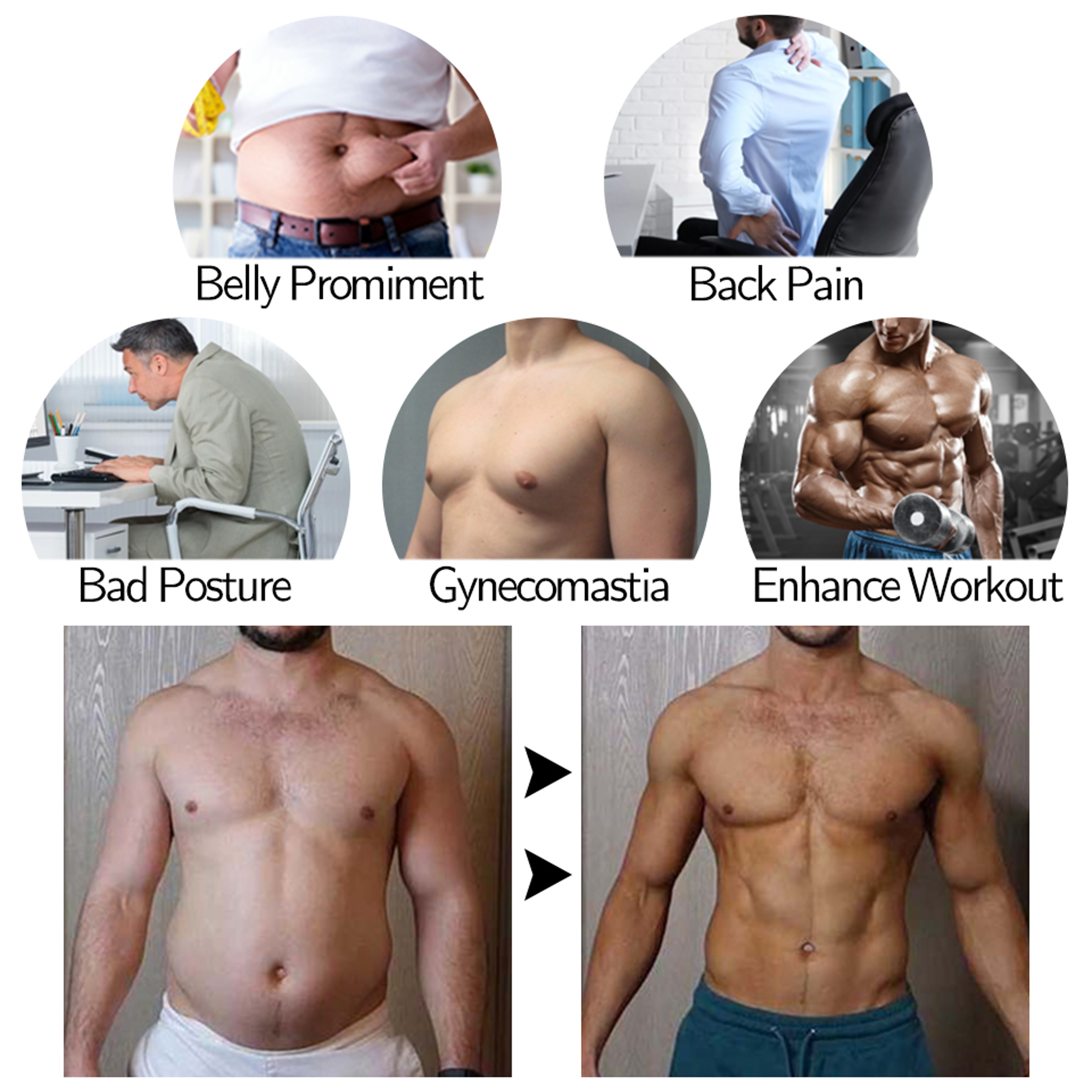 Mens Waist Trainer Sauna Vest With Compression Fit For Workouts 1