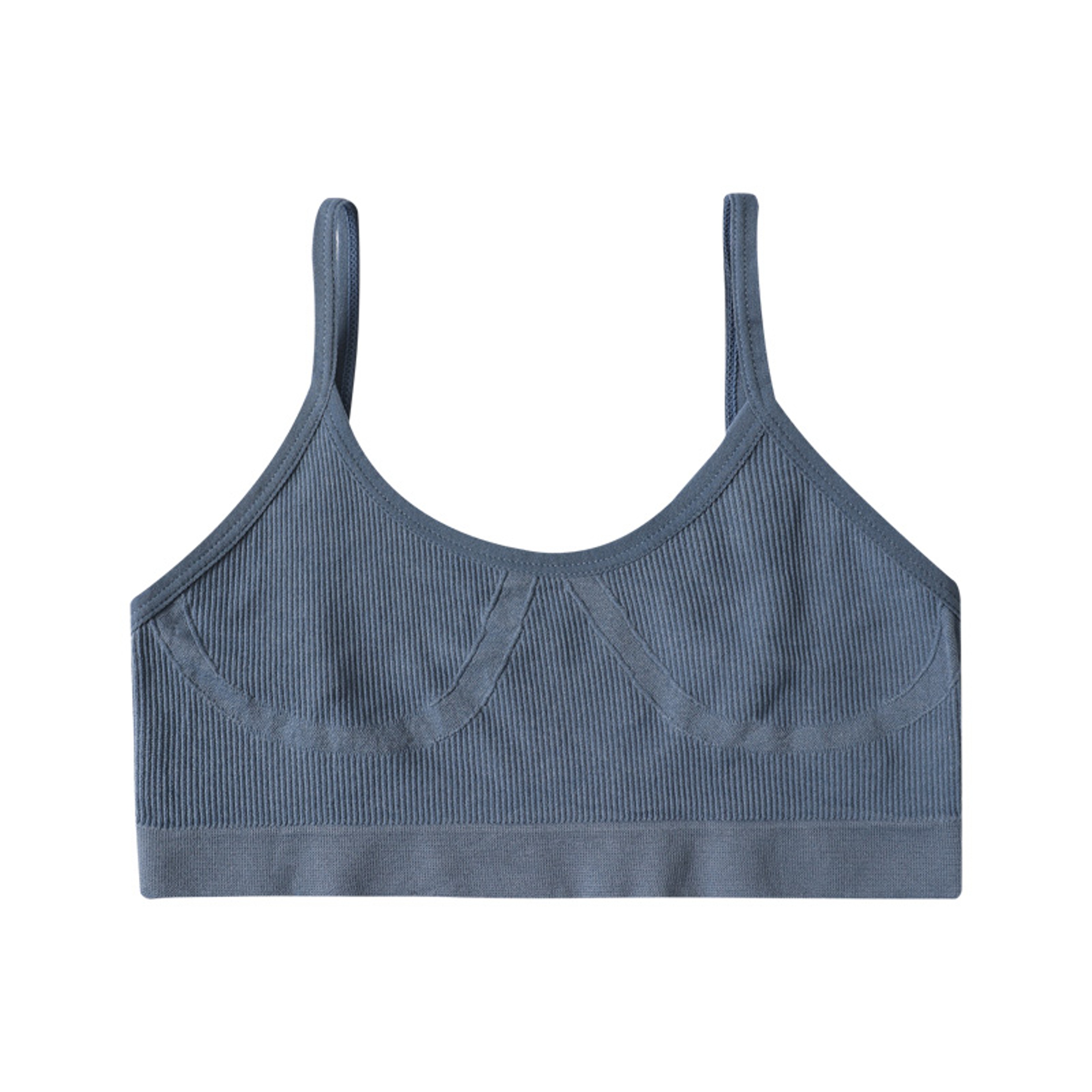 Womens Seamless Ribbed Wireless Bralette with U Back Design – view 6