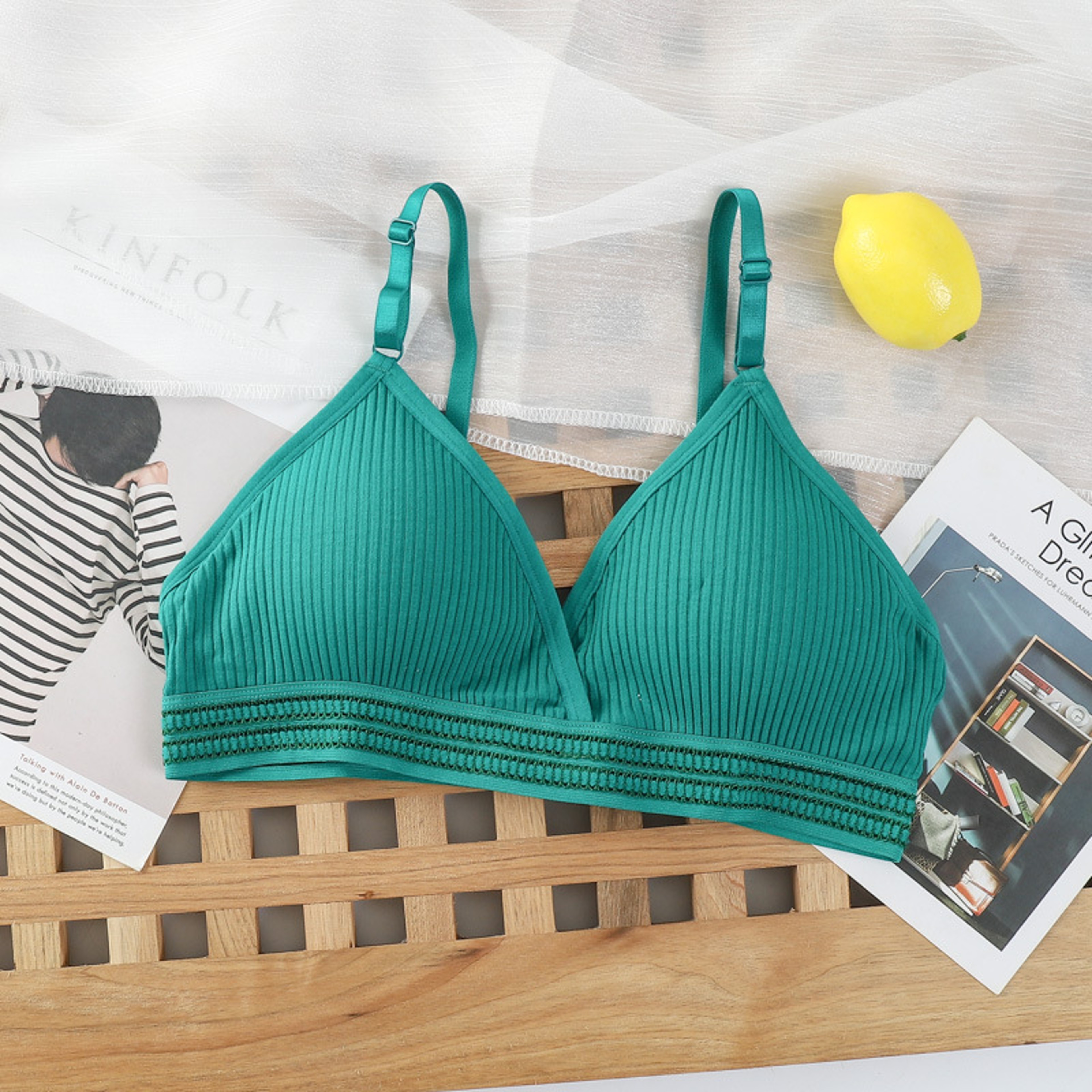 Womens Seamless Push Up Bra With Wire Free Support And Thin Padded Cups 6