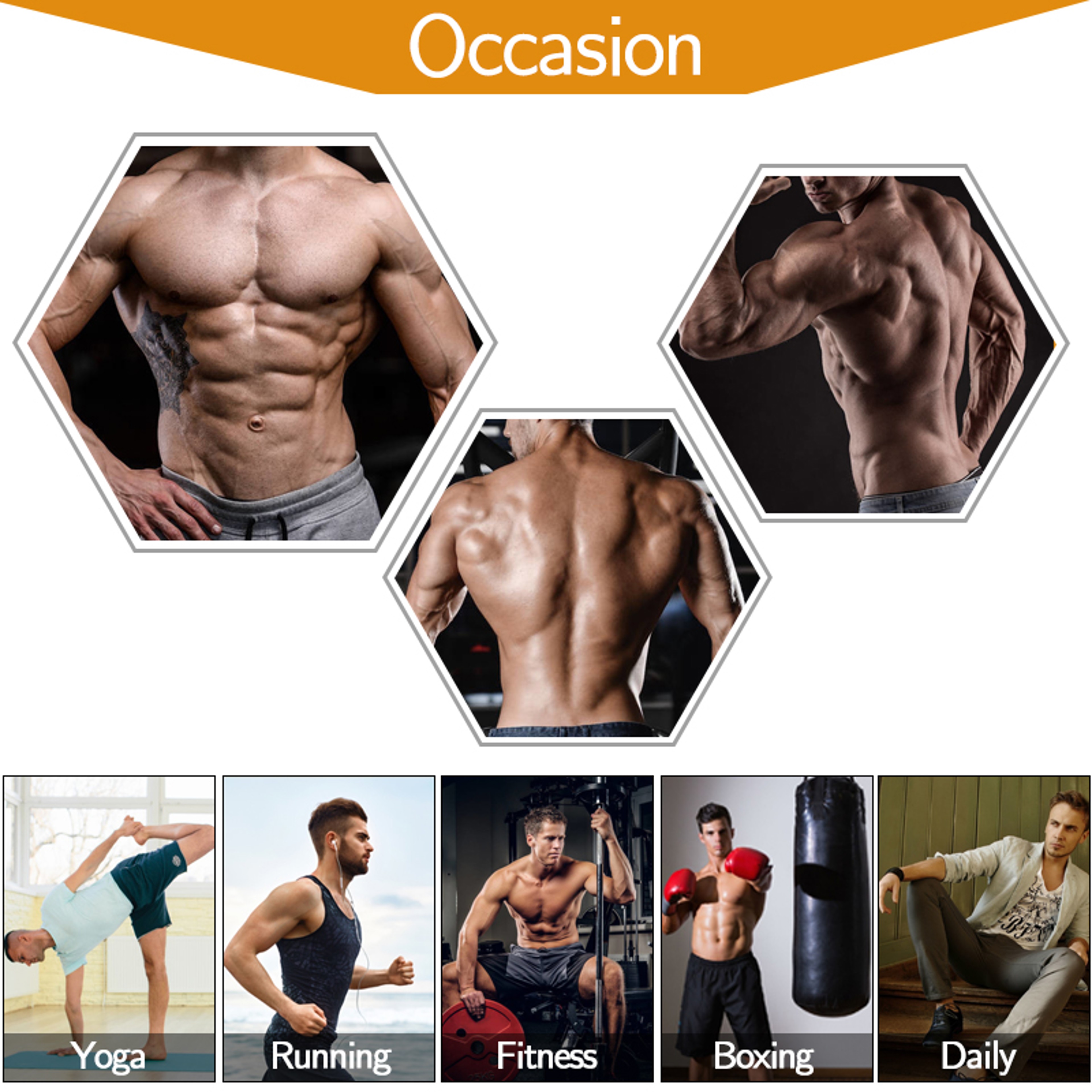 Mens Neoprene Waist Trainer Belt with Adjustable Strap and Steel Bone Support – view 5