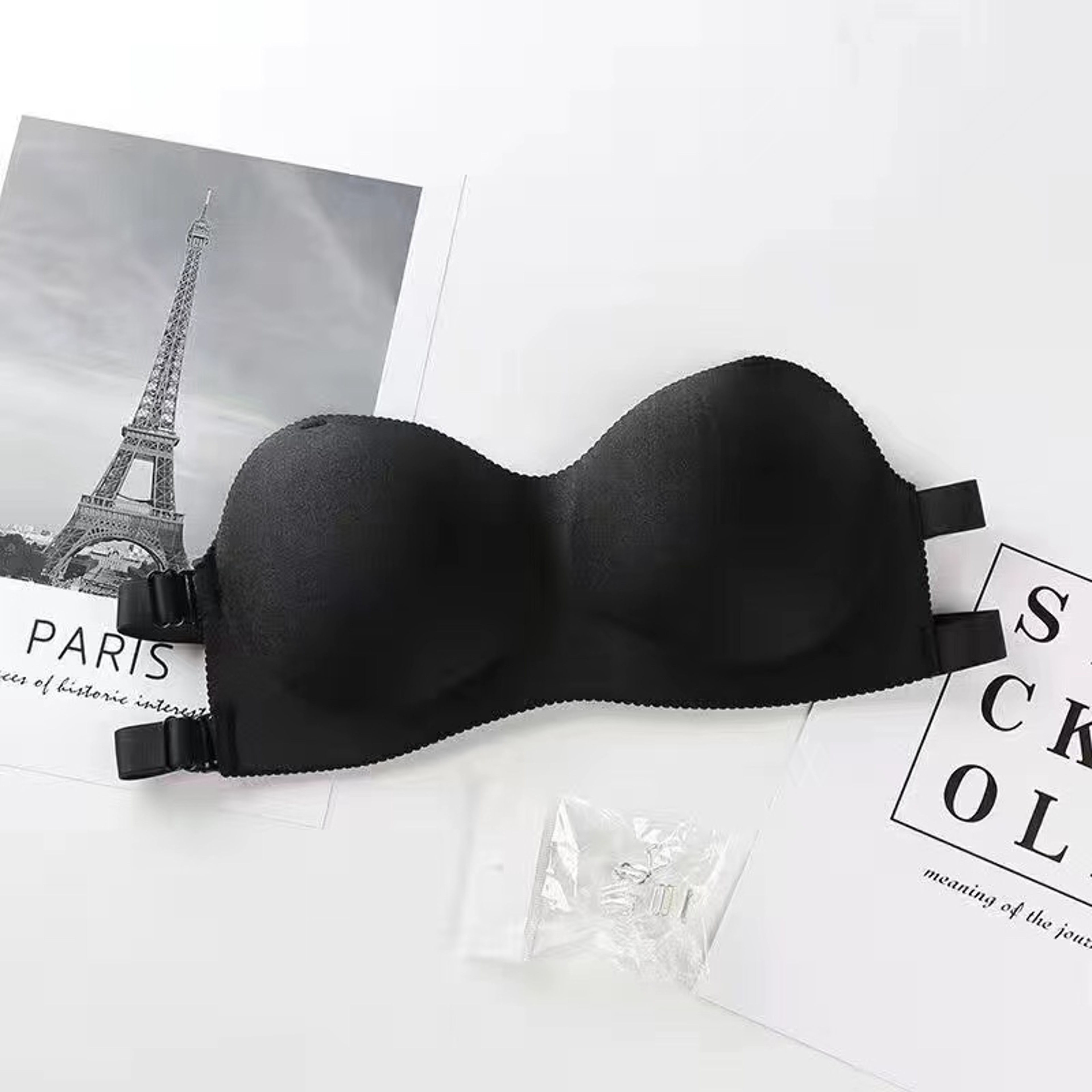 Womens Strapless Push Up Bra Seamless Wire Free Half Cup Bandeau – view 4