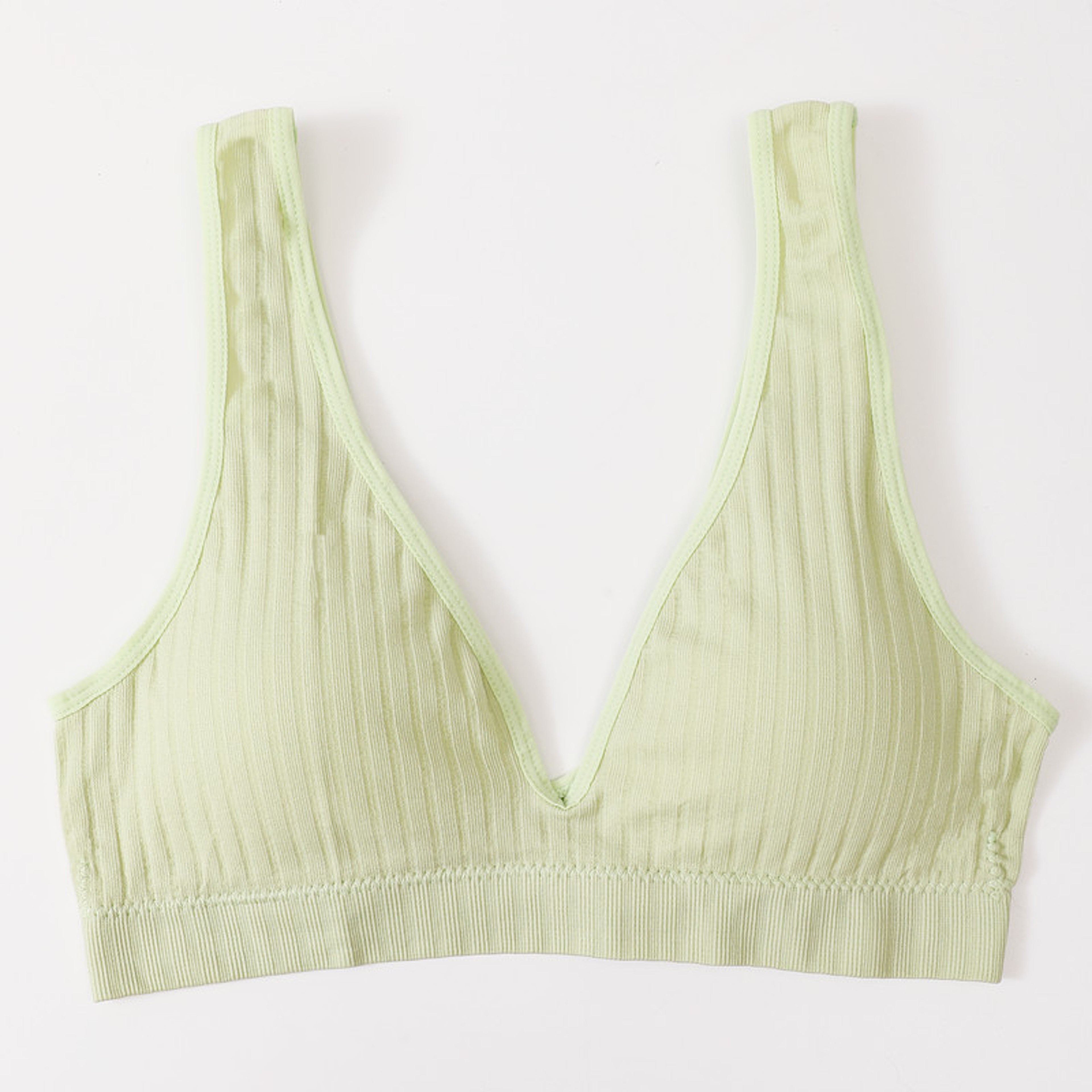 Womens Seamless Wireless Push Up Bra with Deep V Neck and Soft Padded Cups – view 9