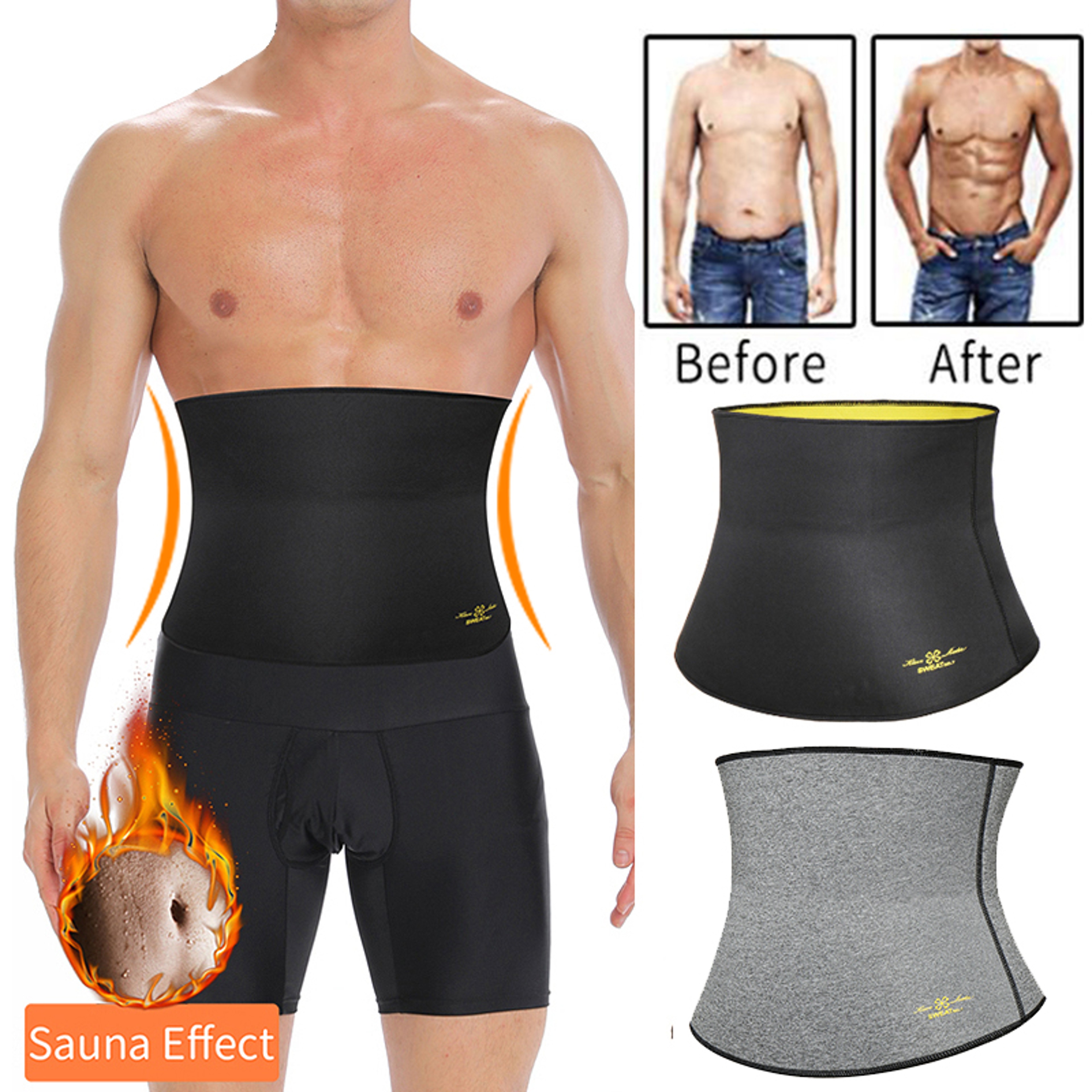 Mens Waist Trainer Sweat Belt For Tummy Control And Workout Shaping 1