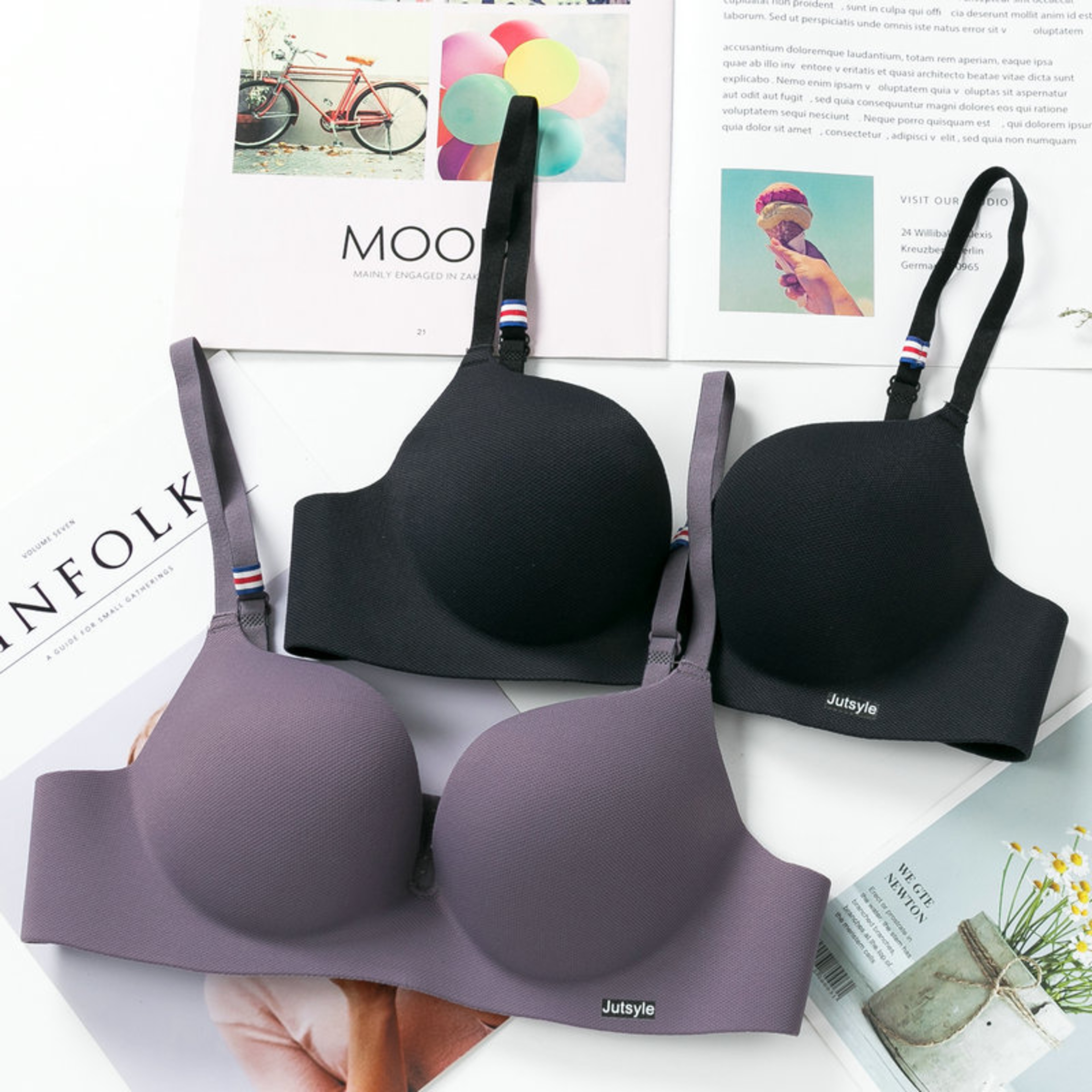 Womens Seamless Wireless Push Up Bra with Cup Support – view 1