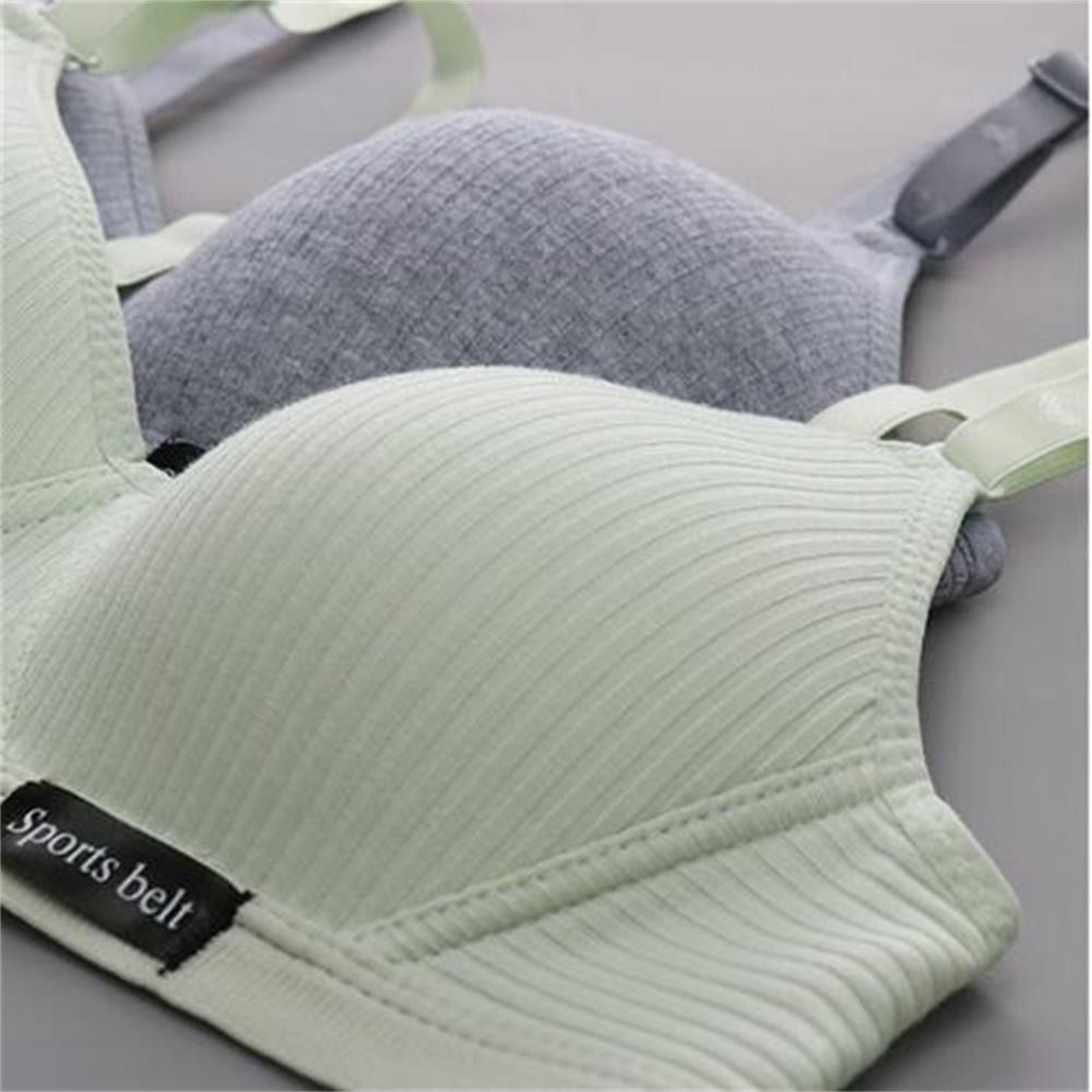 Womens Cotton Wire Free Seamless Bra with Adjustable Straps and Full Cup Coverage – view 3