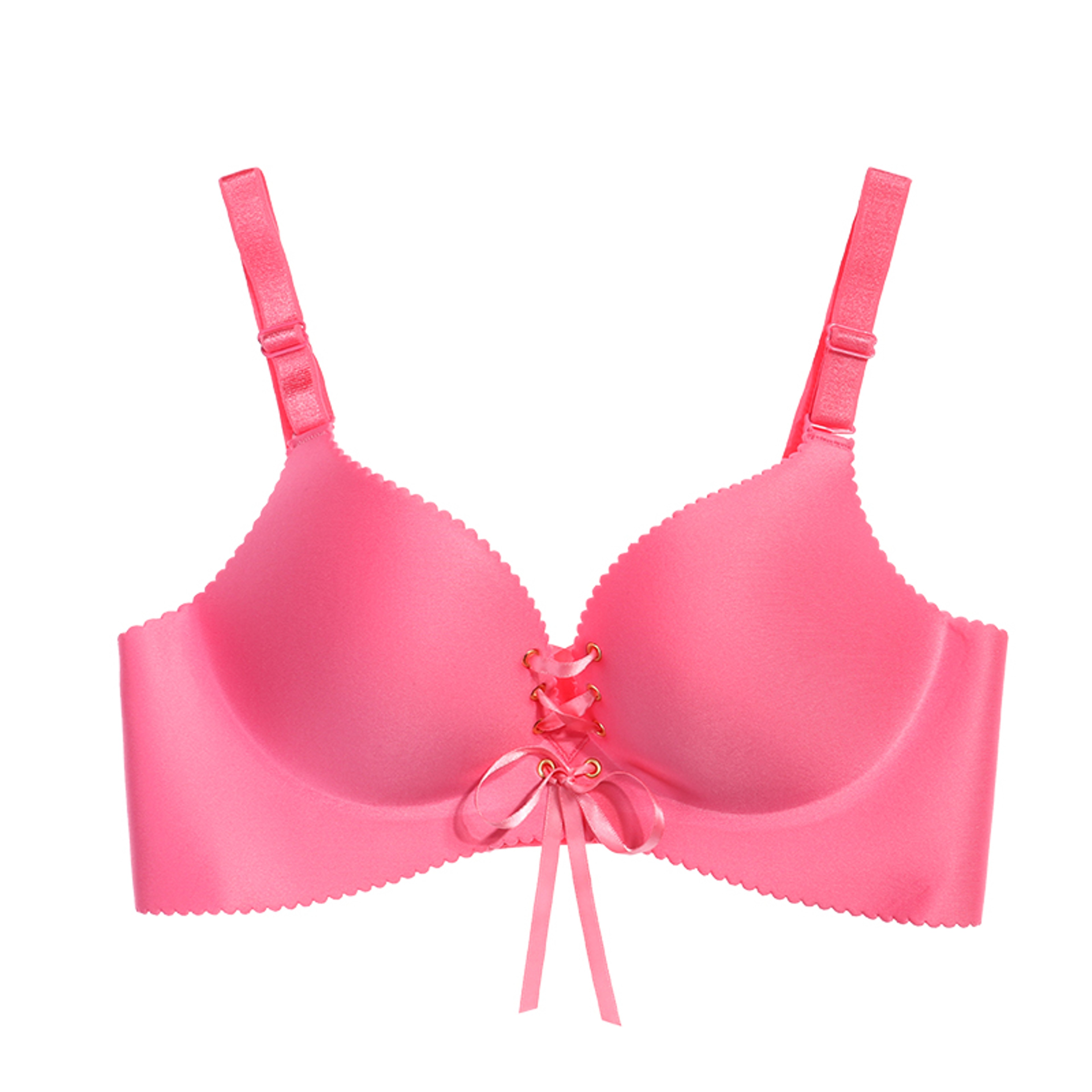 Womens Seamless Wireless Push Up Bra with Adjustable Convertible Straps – view 1