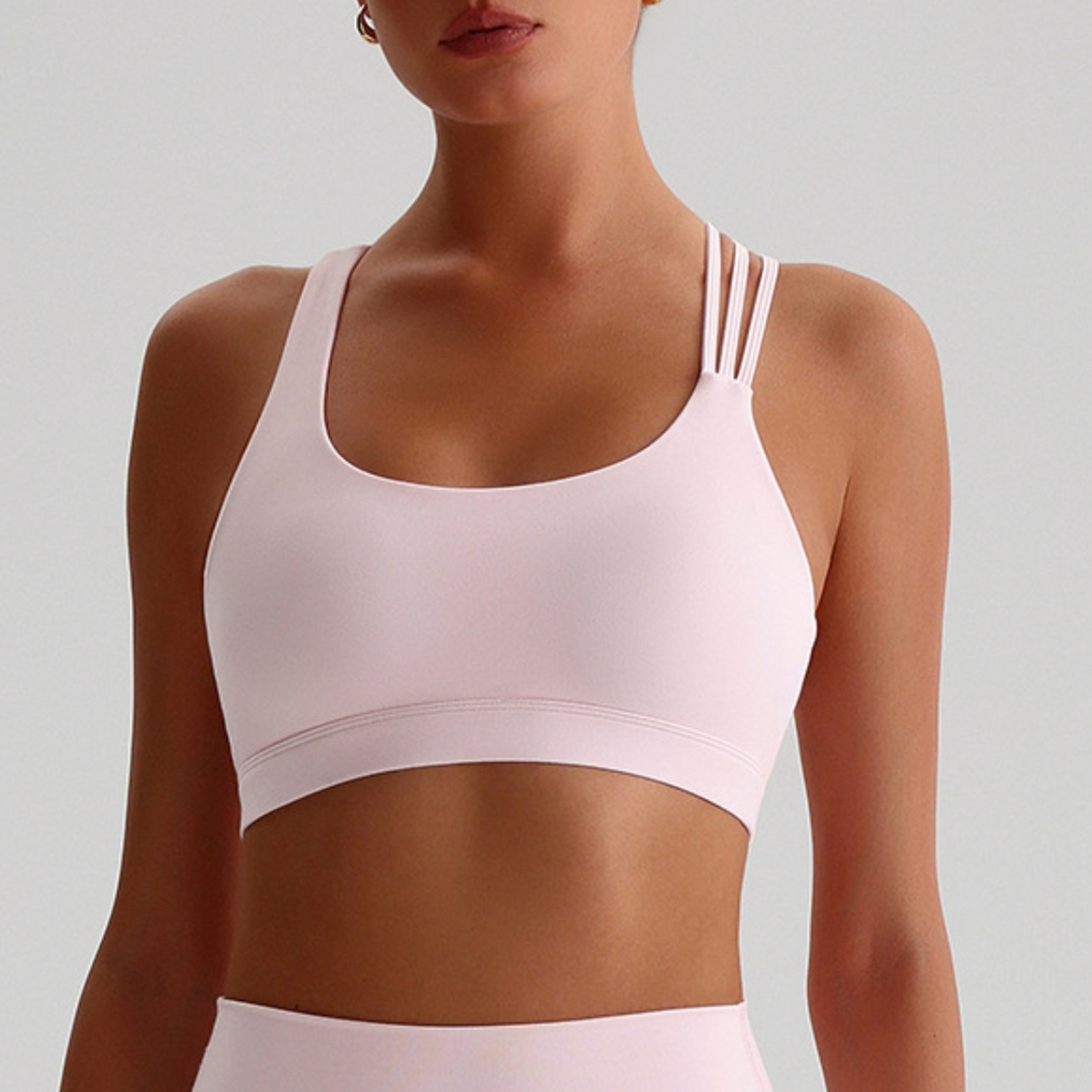 Womens Cross Back High Support Sports Bra for Gym Yoga and Fitness Training – view 4