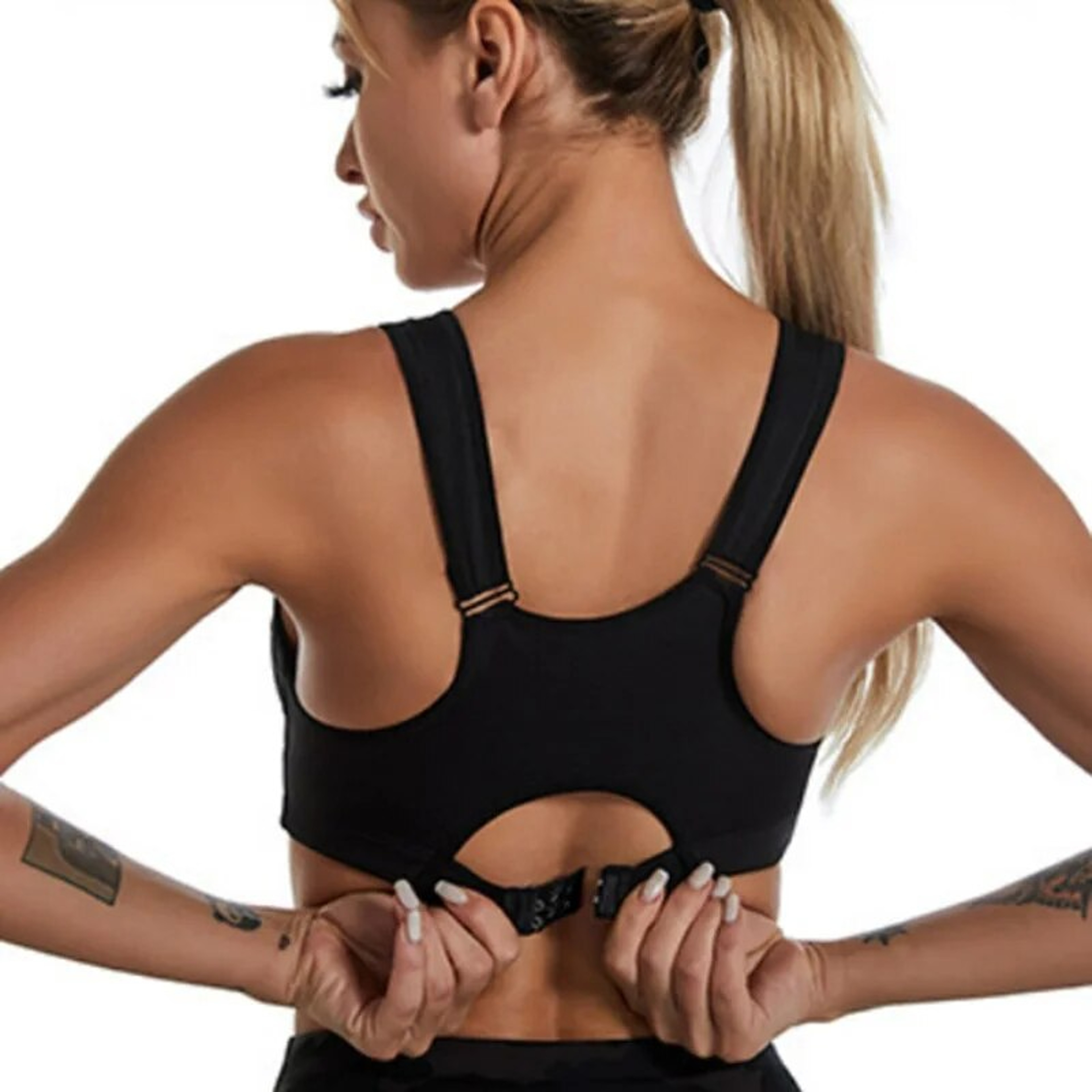 Womens Breathable Sports Bra Quick Dry Shock Absorbing Yoga Fitness Bra 1