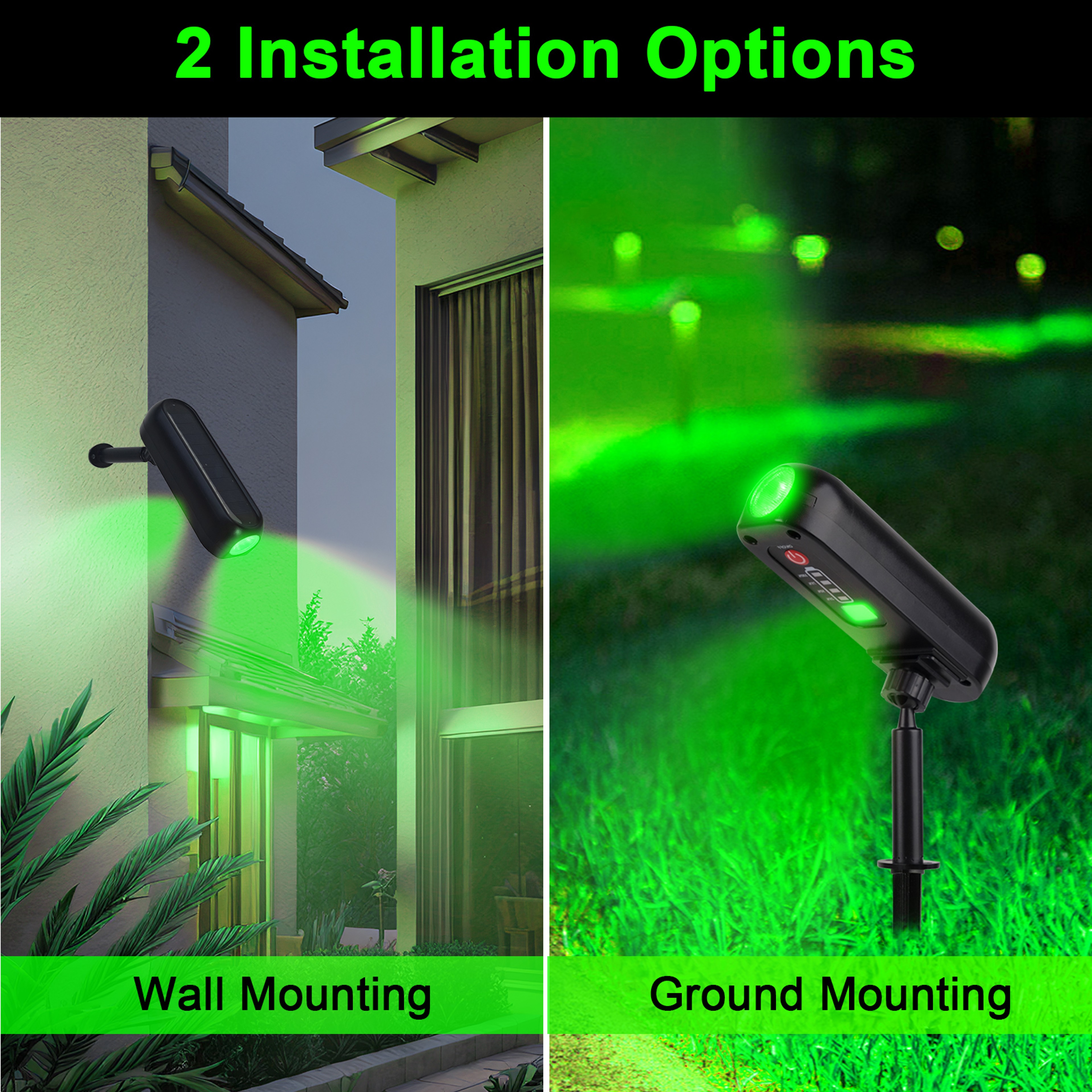 Solar Powered Outdoor LED Wall Lights four Pack – view 2
