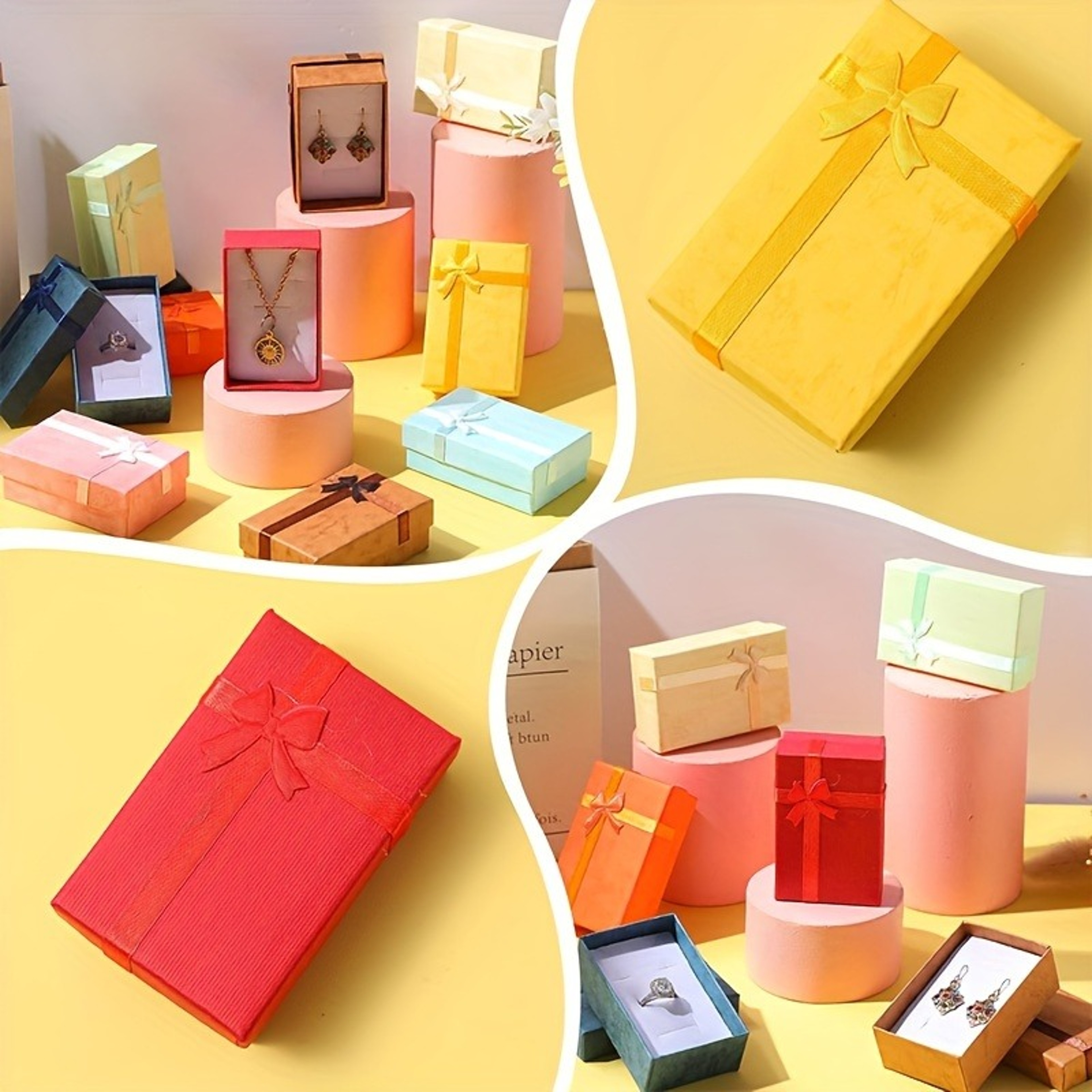 TwentyFour Piece Jewelry Gift Boxes for Necklaces Earrings and Rings Assorted Colors – view 4