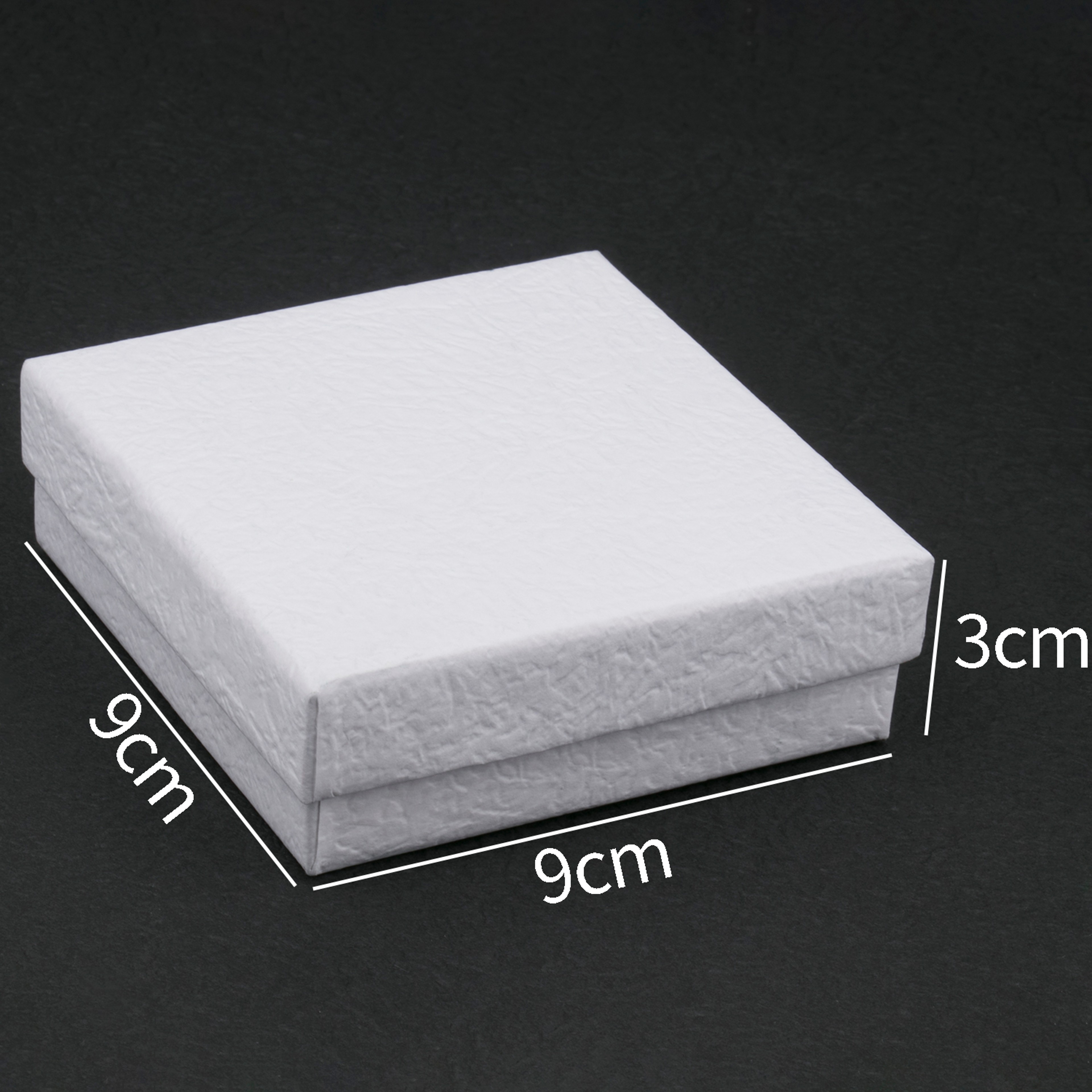 White Kraft Paper Jewelry Gift Box for Rings Earrings Necklaces and Bracelets – view 8