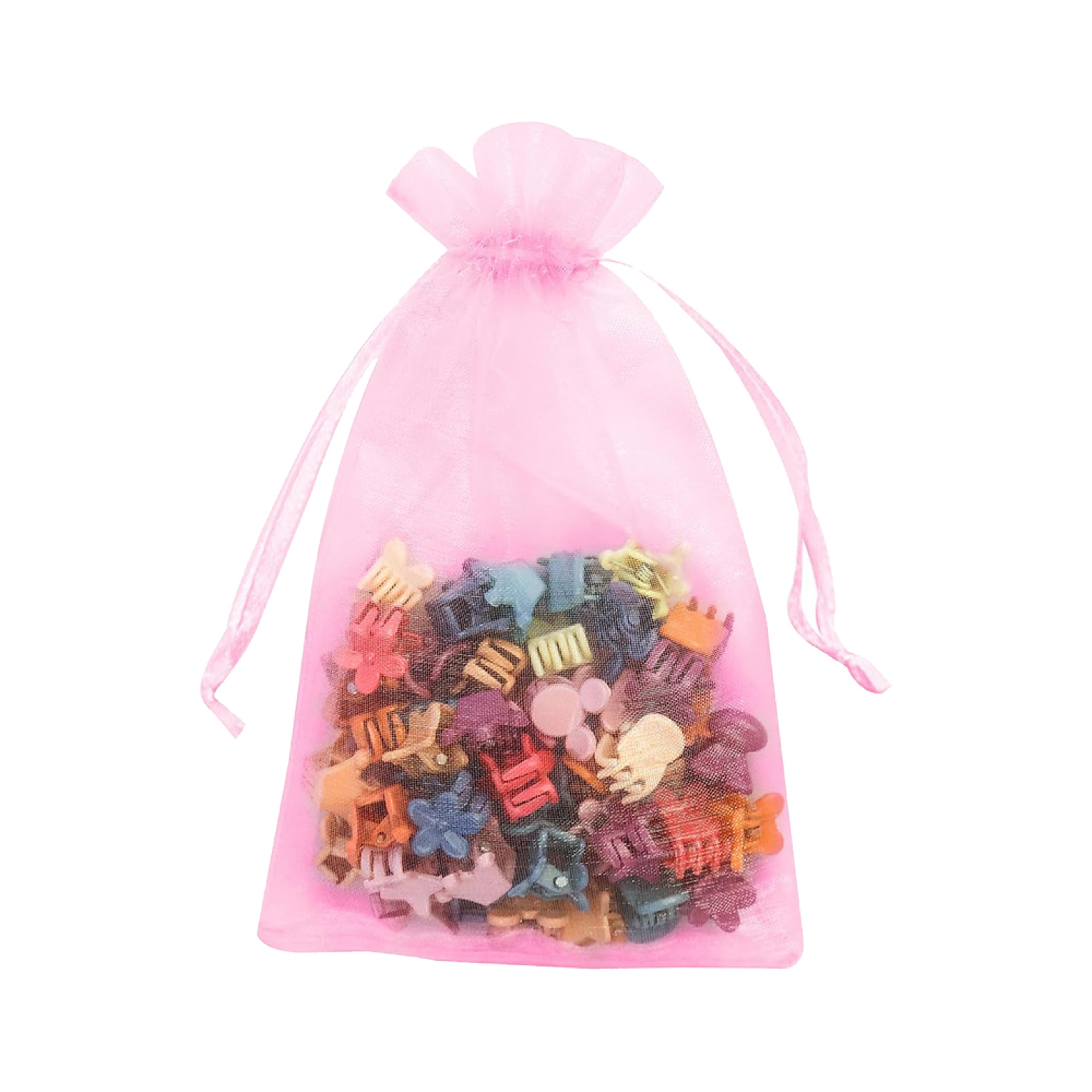 Fifty Pack Organza Drawstring Gift Bags for Jewelry Wedding Favors and Small Business Packaging – view 6