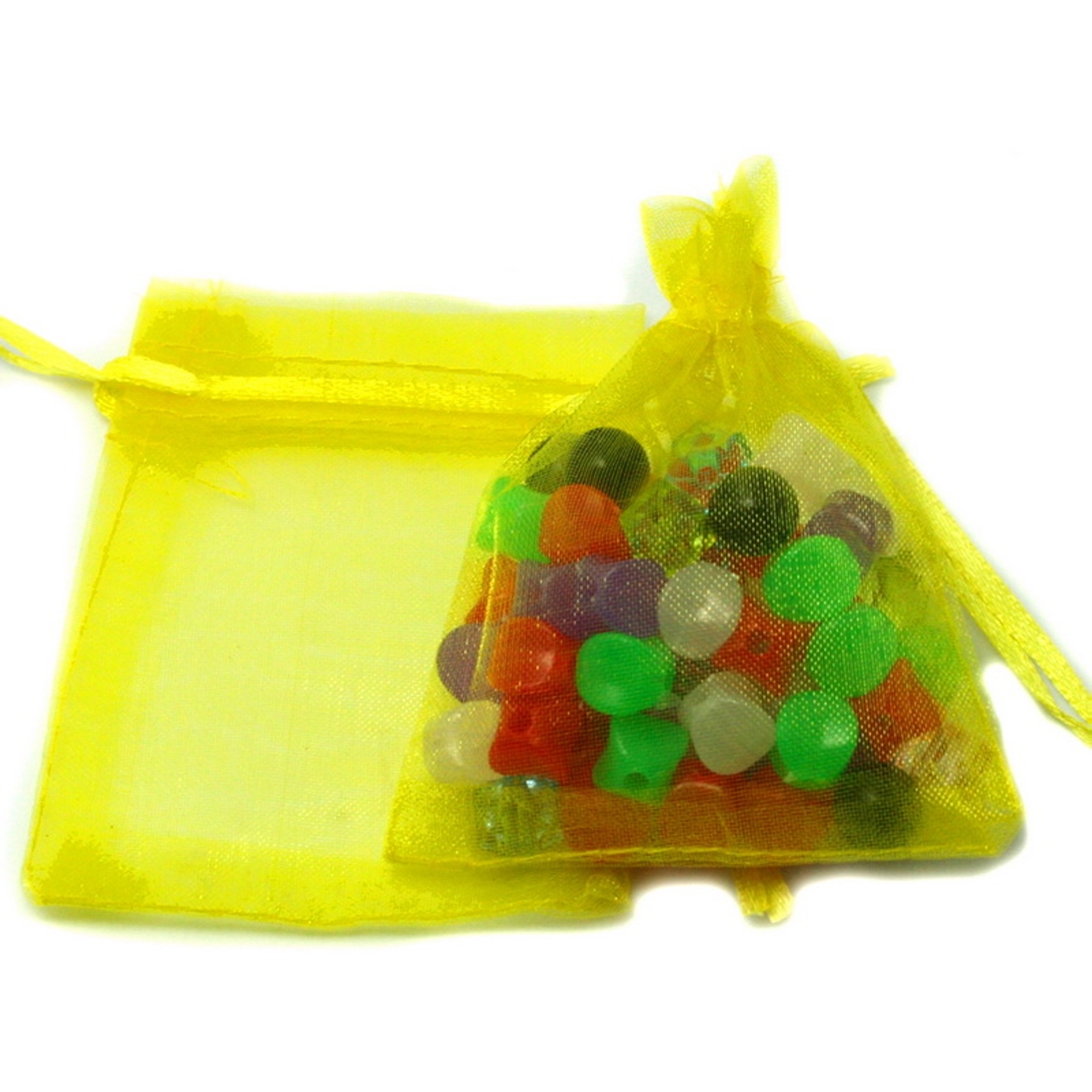 Ten Pack Organza Drawstring Jewelry Gift Pouches for Weddings and Party Favors – view 6
