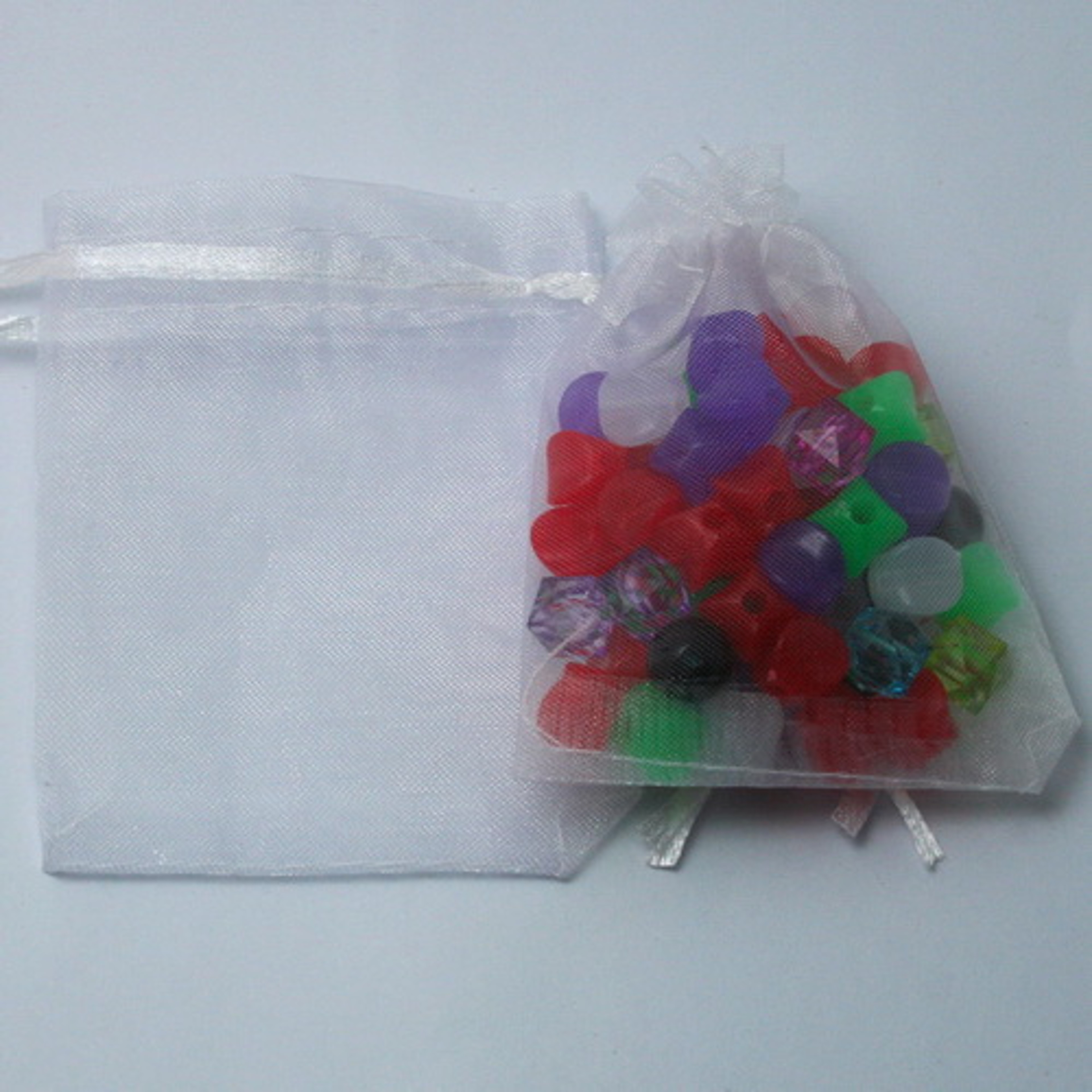 Ten Pack Organza Drawstring Jewelry Gift Pouches for Weddings and Party Favors – view 12