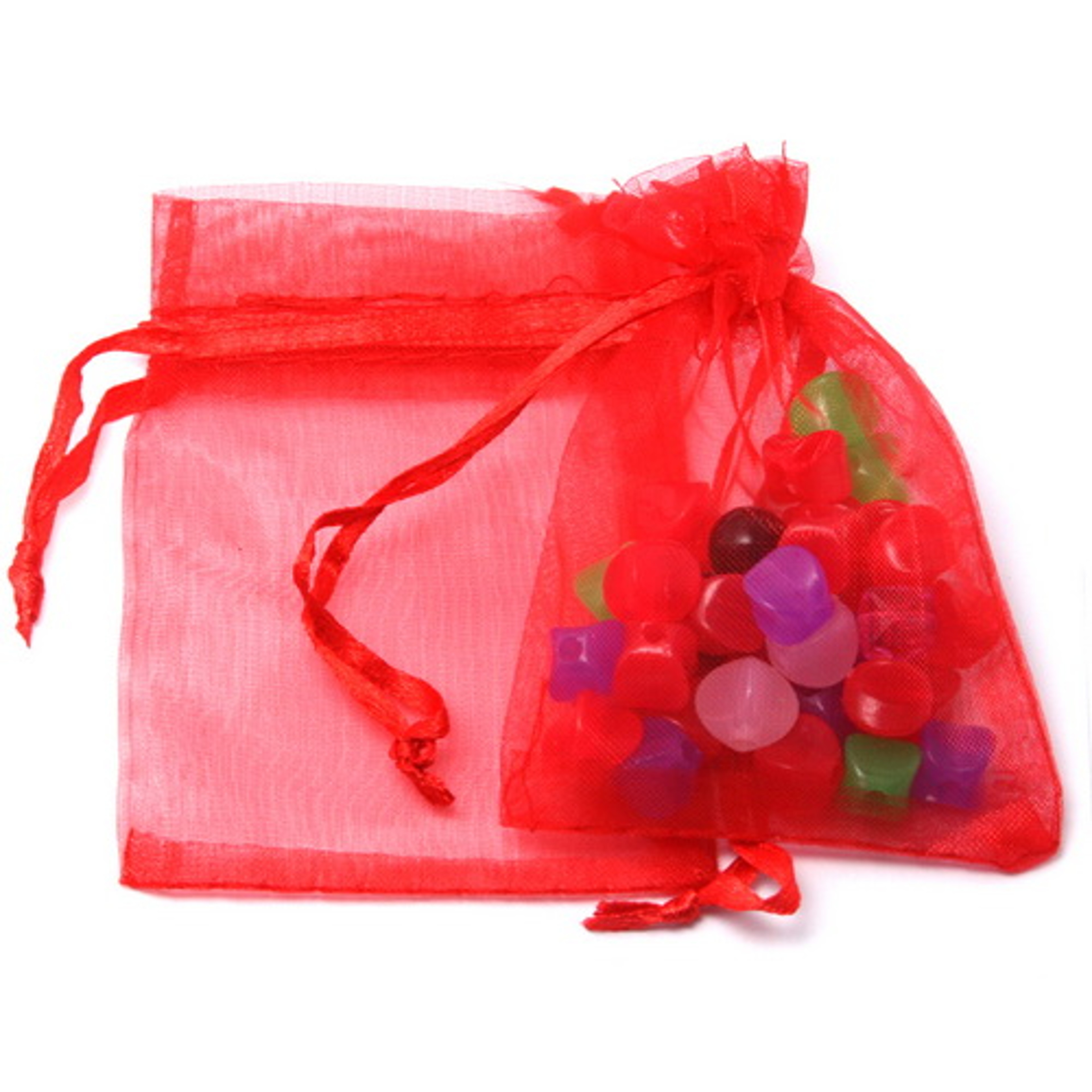 Ten Pack Organza Drawstring Jewelry Gift Pouches for Weddings and Party Favors – view 19