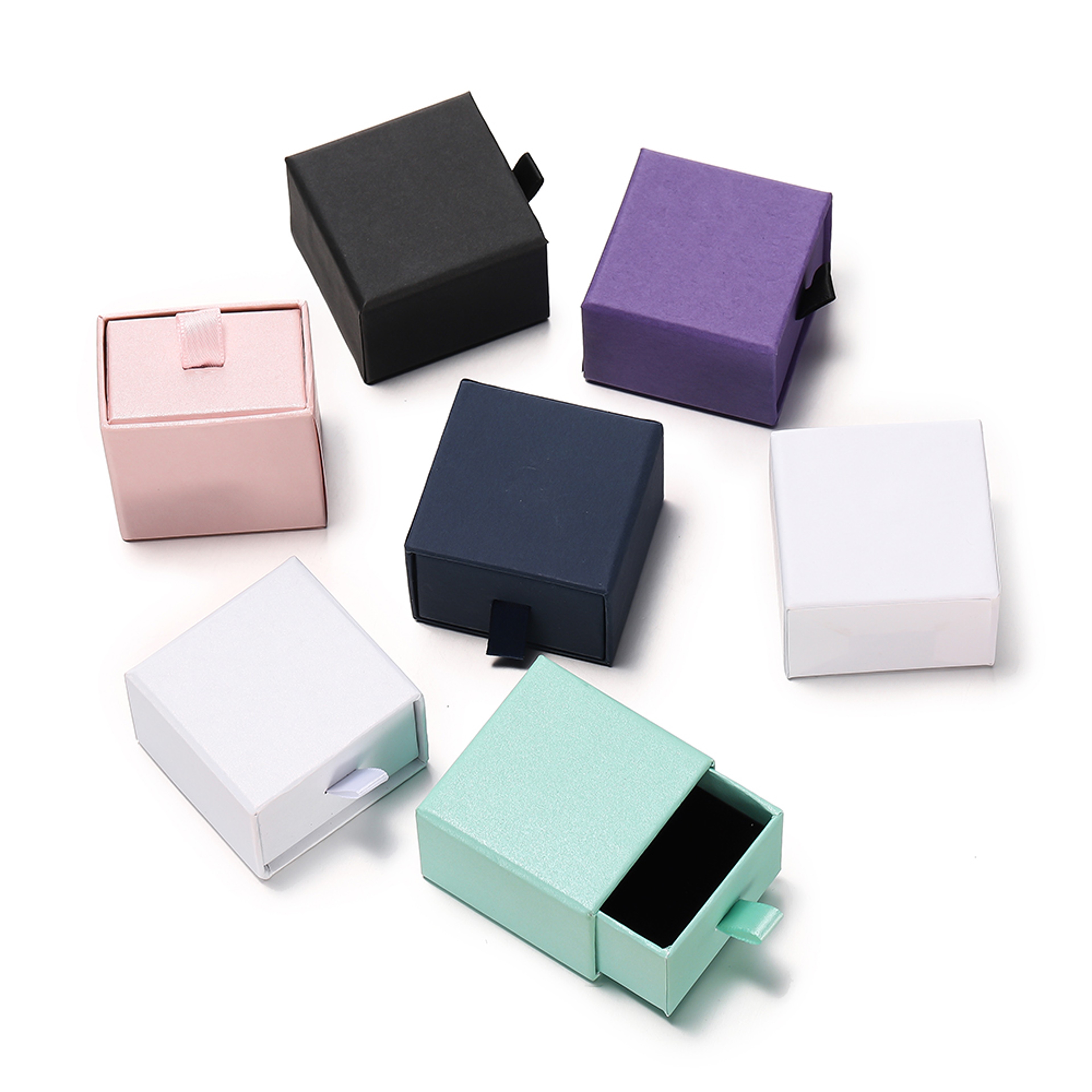 Drawer Jewelry Gift Box With Display Stand For Rings Earrings And Necklaces 3