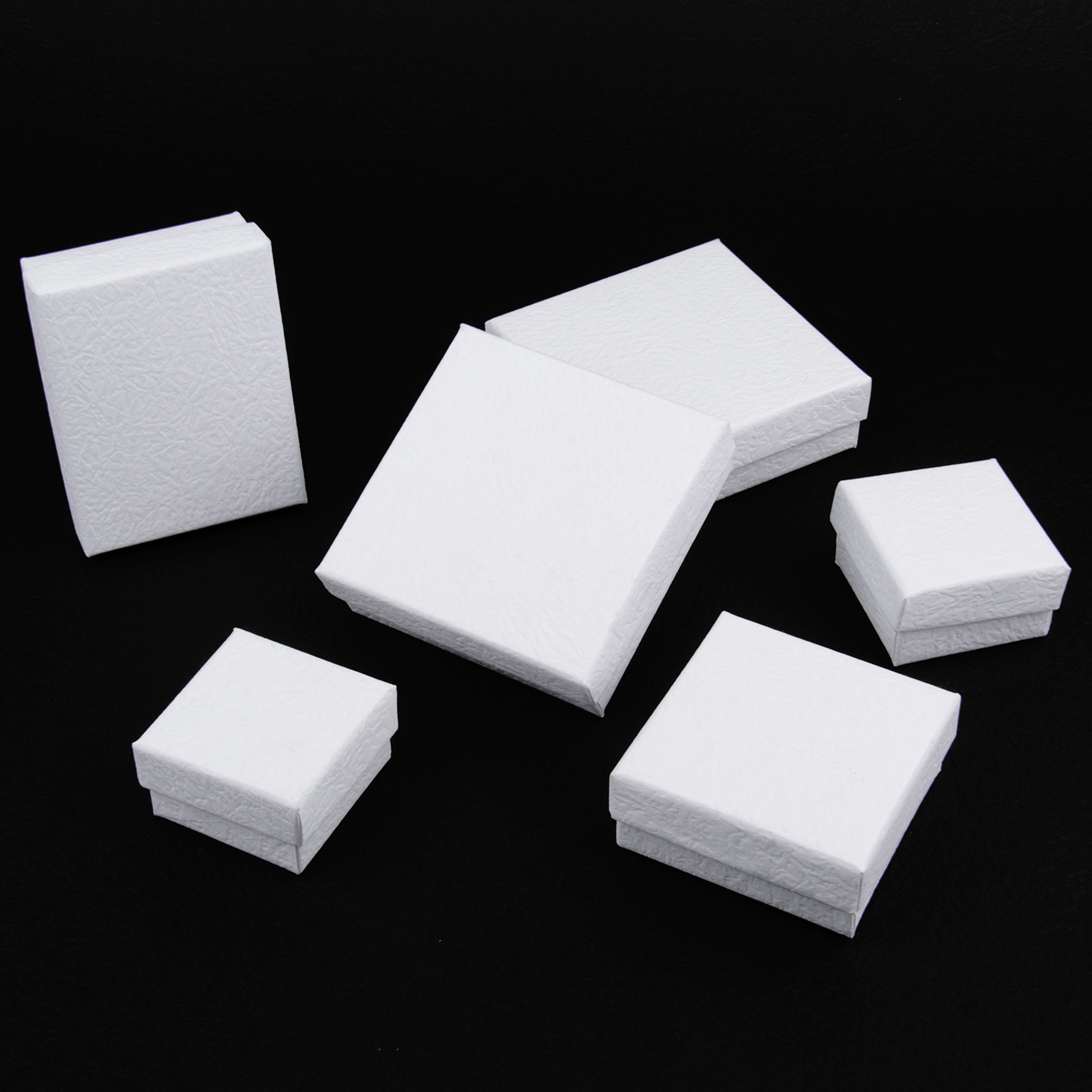 Frosted White Jewelry Gift Box With Adjustable Compartments 3