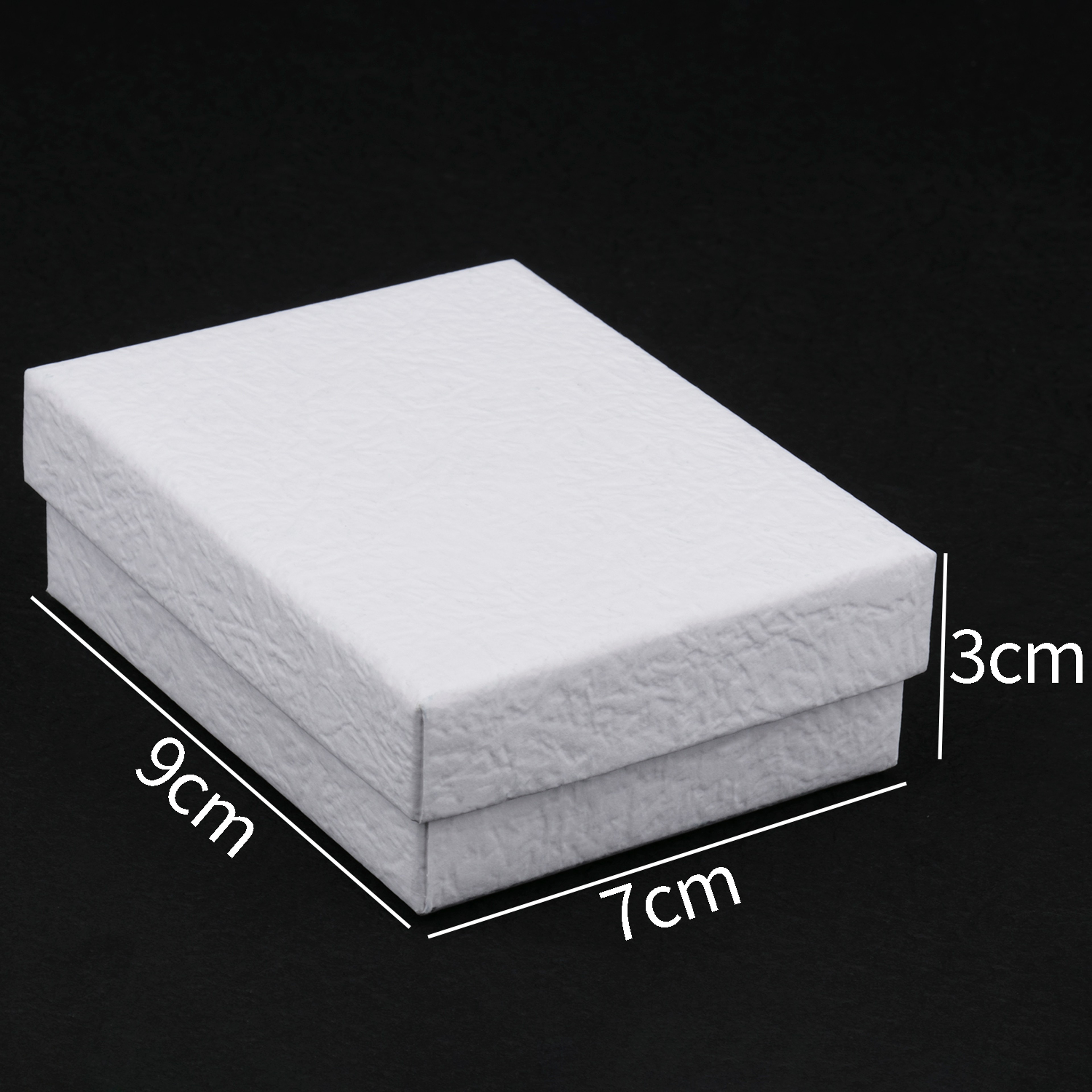 Frosted White Jewelry Gift Box With Adjustable Compartments 39