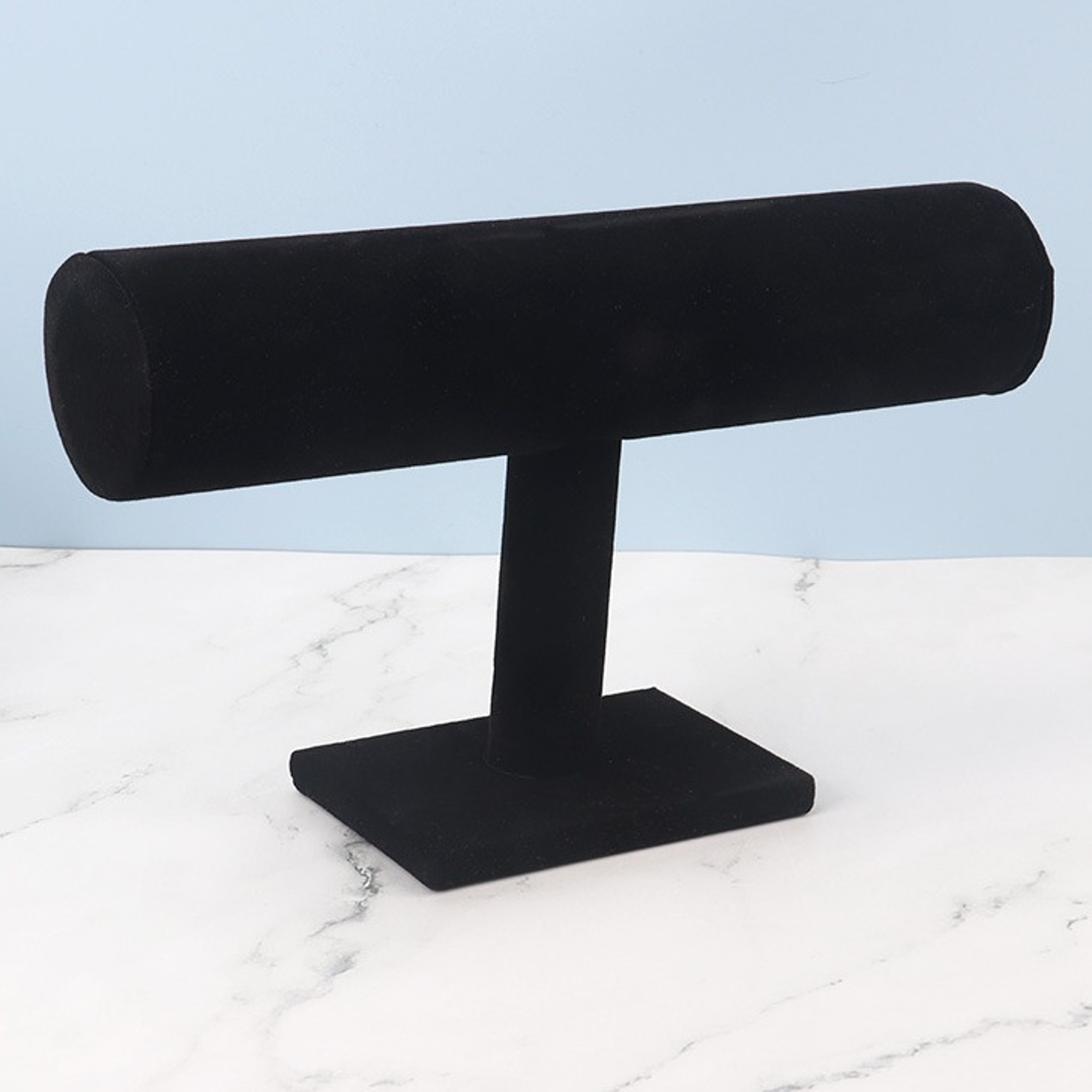 Velvet T Bar Jewelry Display Stand for Bracelets Watches and Necklacesjpg
