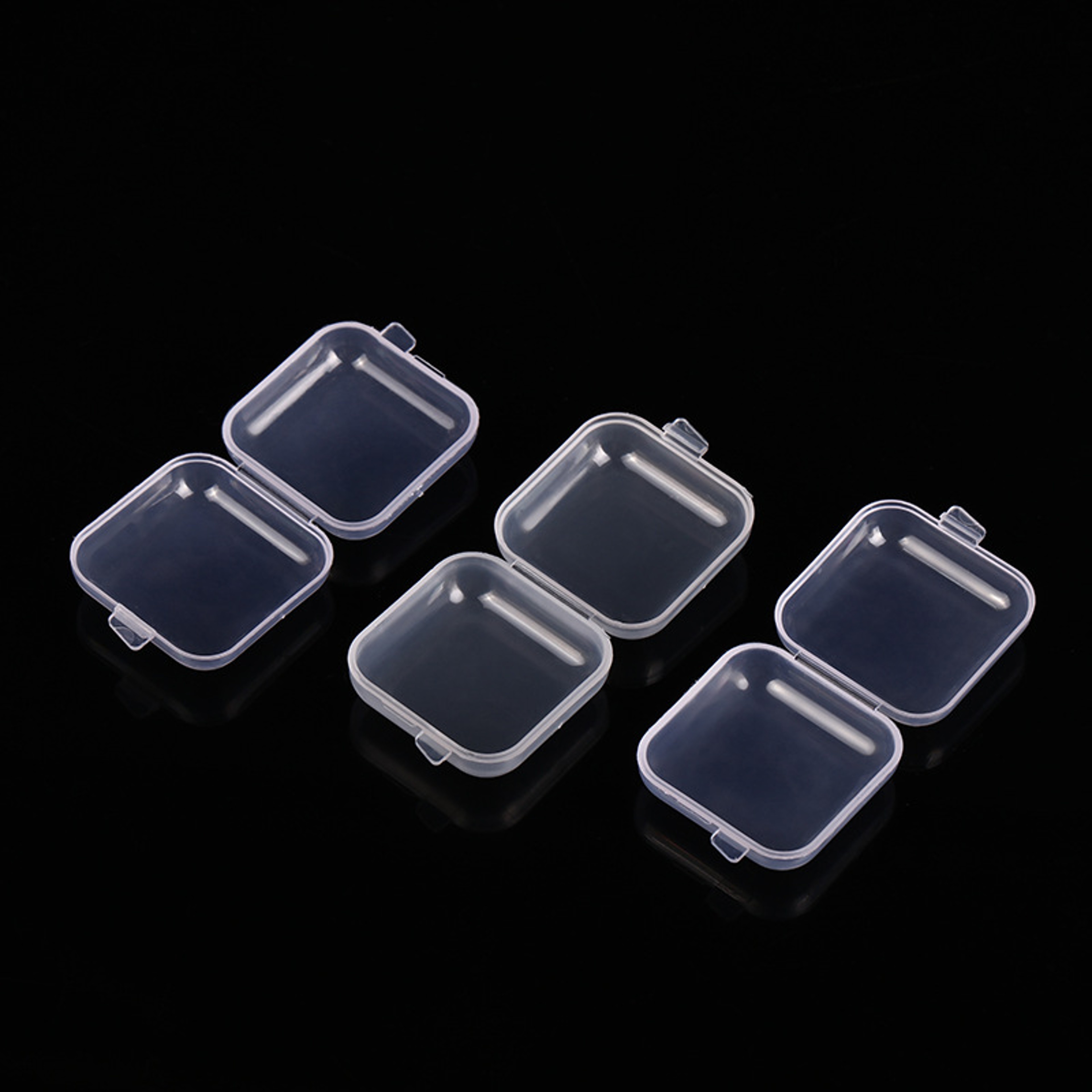 Mini Transparent Plastic Storage Boxes for Jewelry and Small Parts – view 5