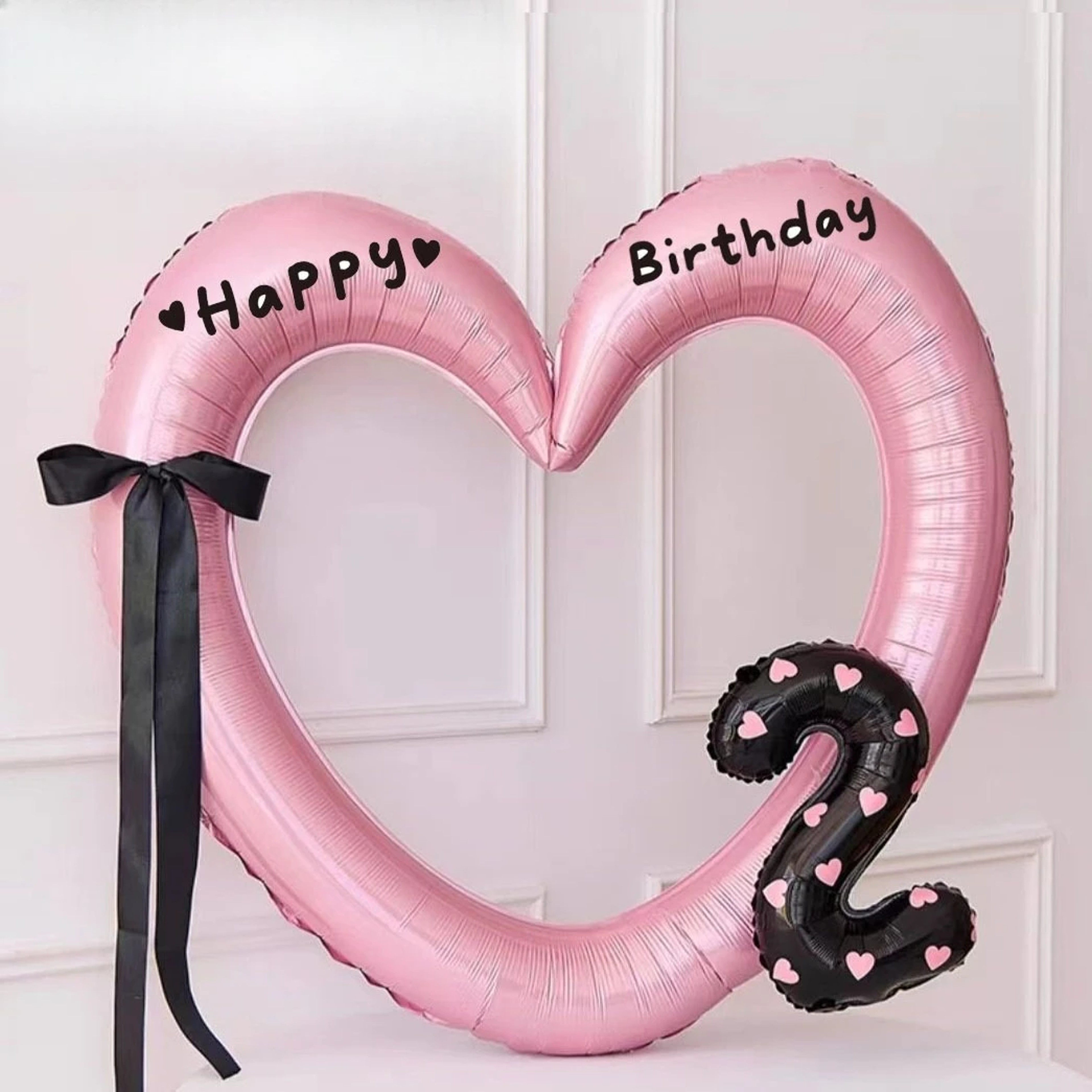 Forty Inch Hollow Heart Foil Balloon For Weddings Birthdays And Baby Showers 7