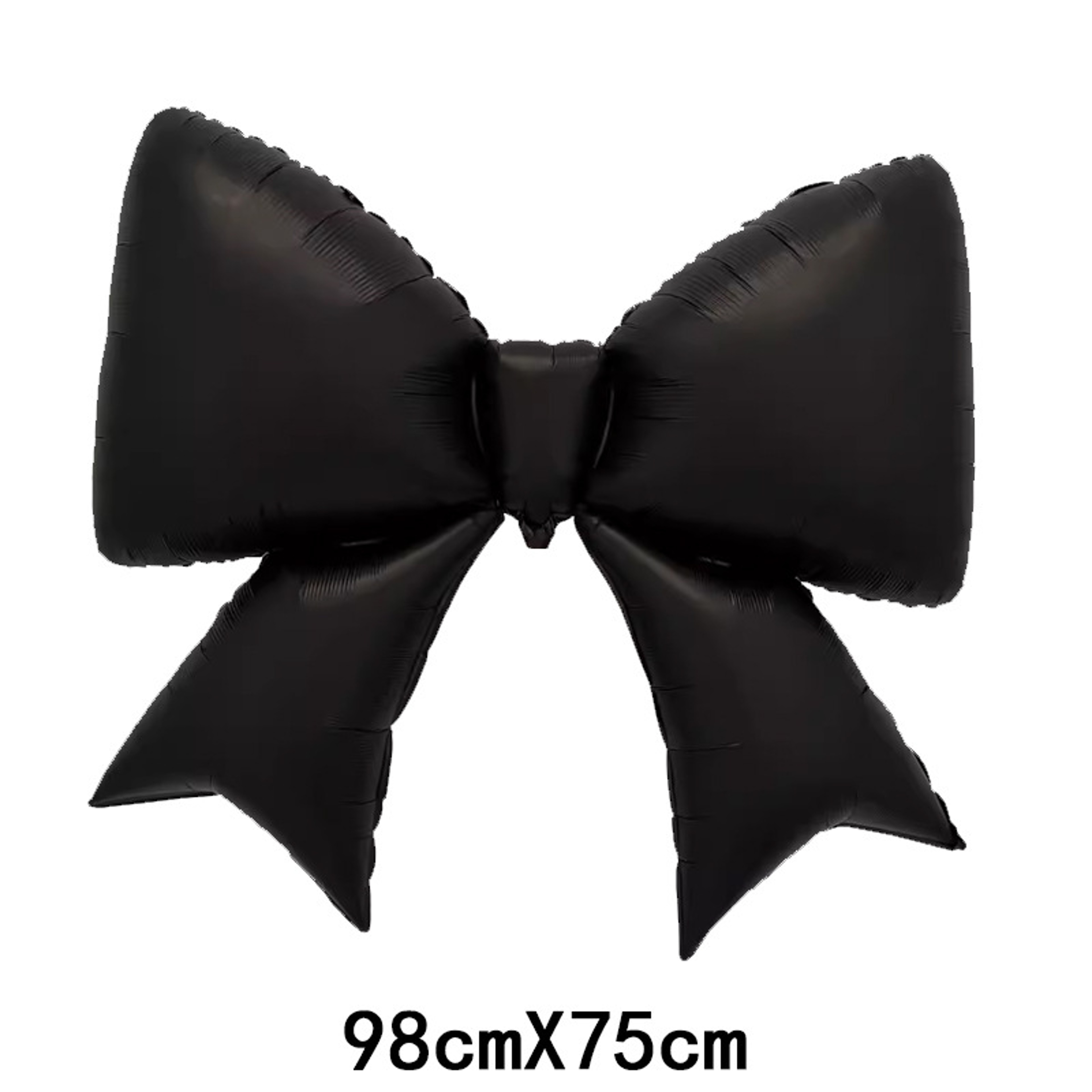 Black Bow Foil Balloons with Silver Heart Design for Party Decorations – view 7