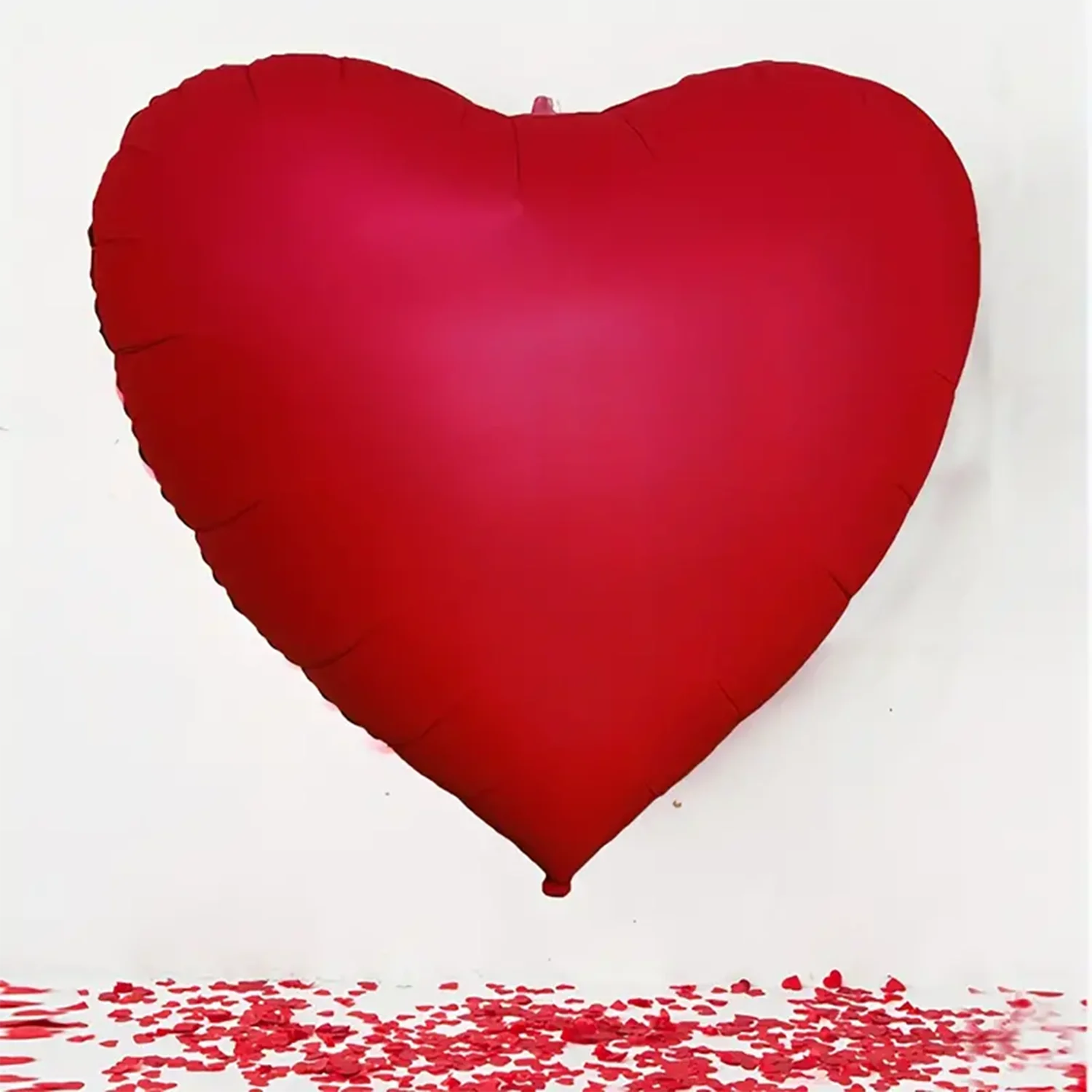 Oversized Heart Shaped Foil Balloon for Weddings and Valentines Day – view 1
