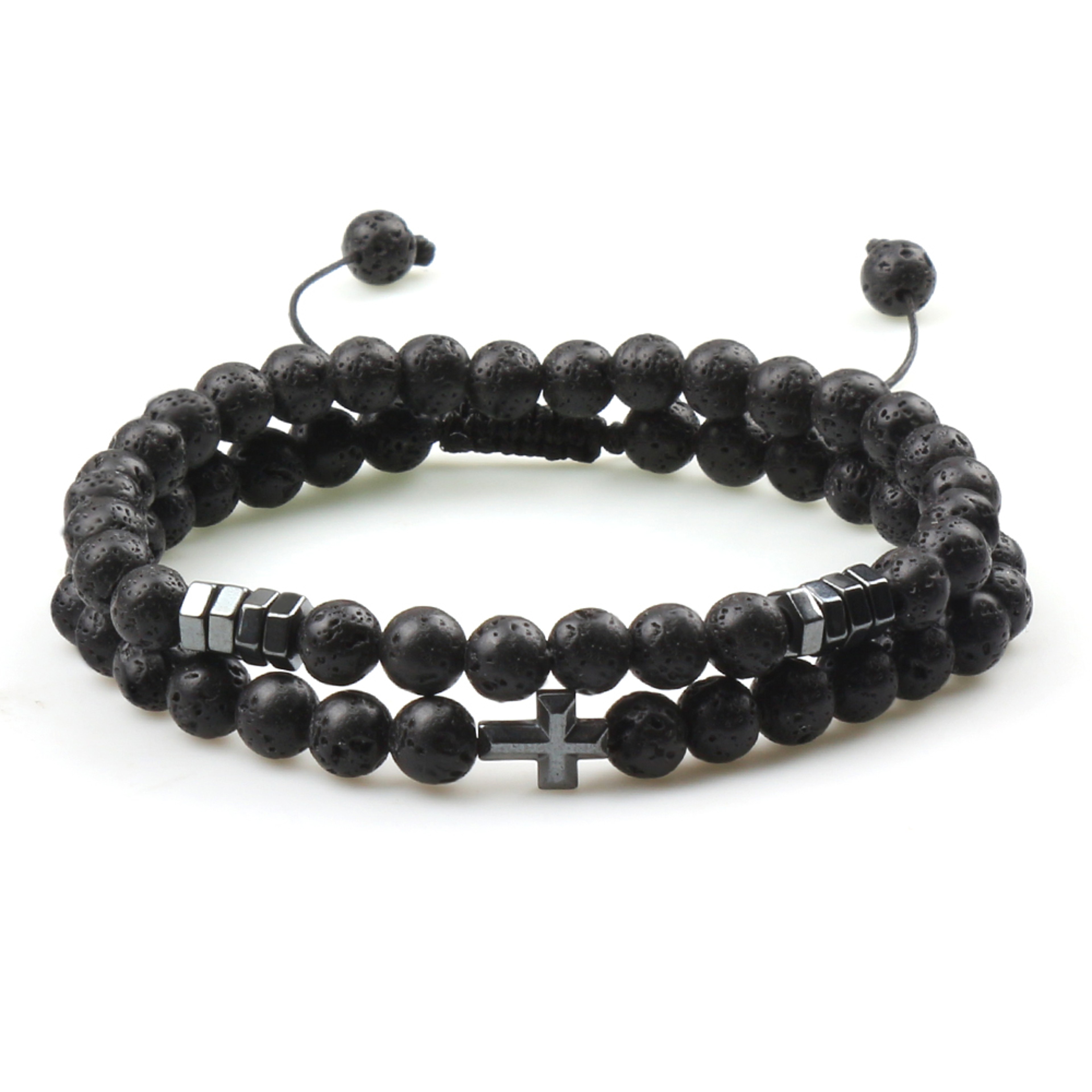 Couples Distance Bead Bracelet With Natural Stone And Adjustable Fit 19