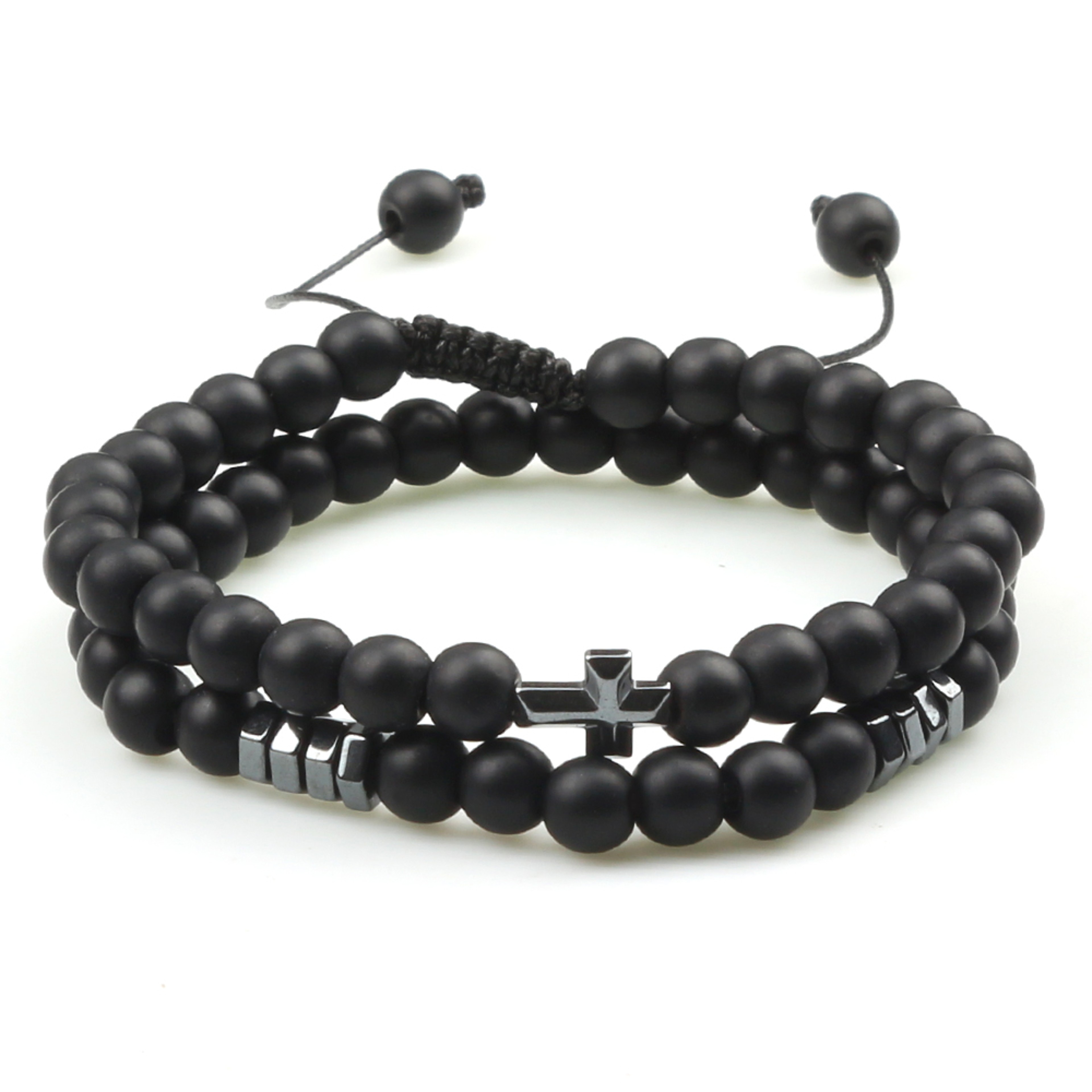 Couples Distance Bead Bracelet With Natural Stone And Adjustable Fit 21